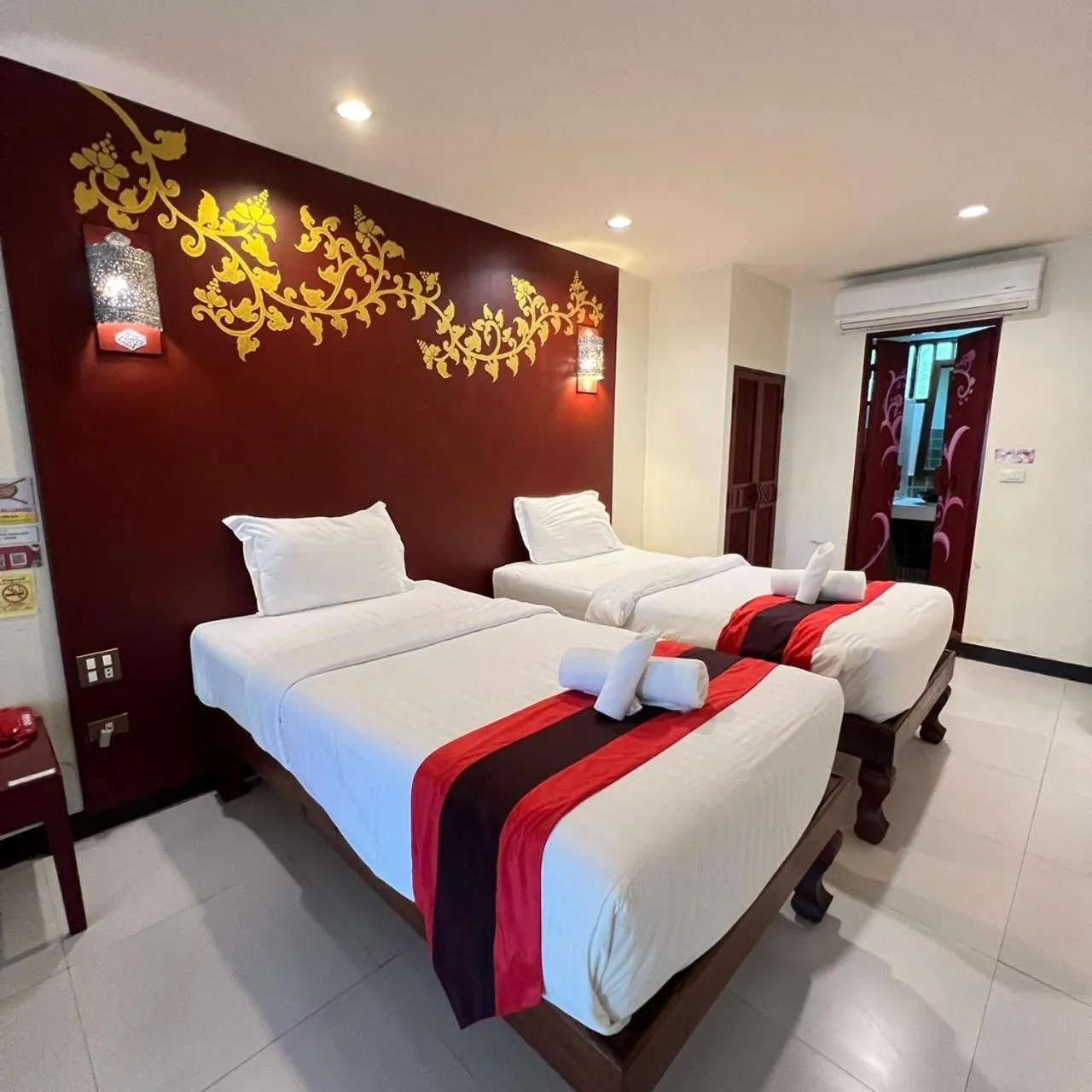 Bed in Sasidara Resort Nan