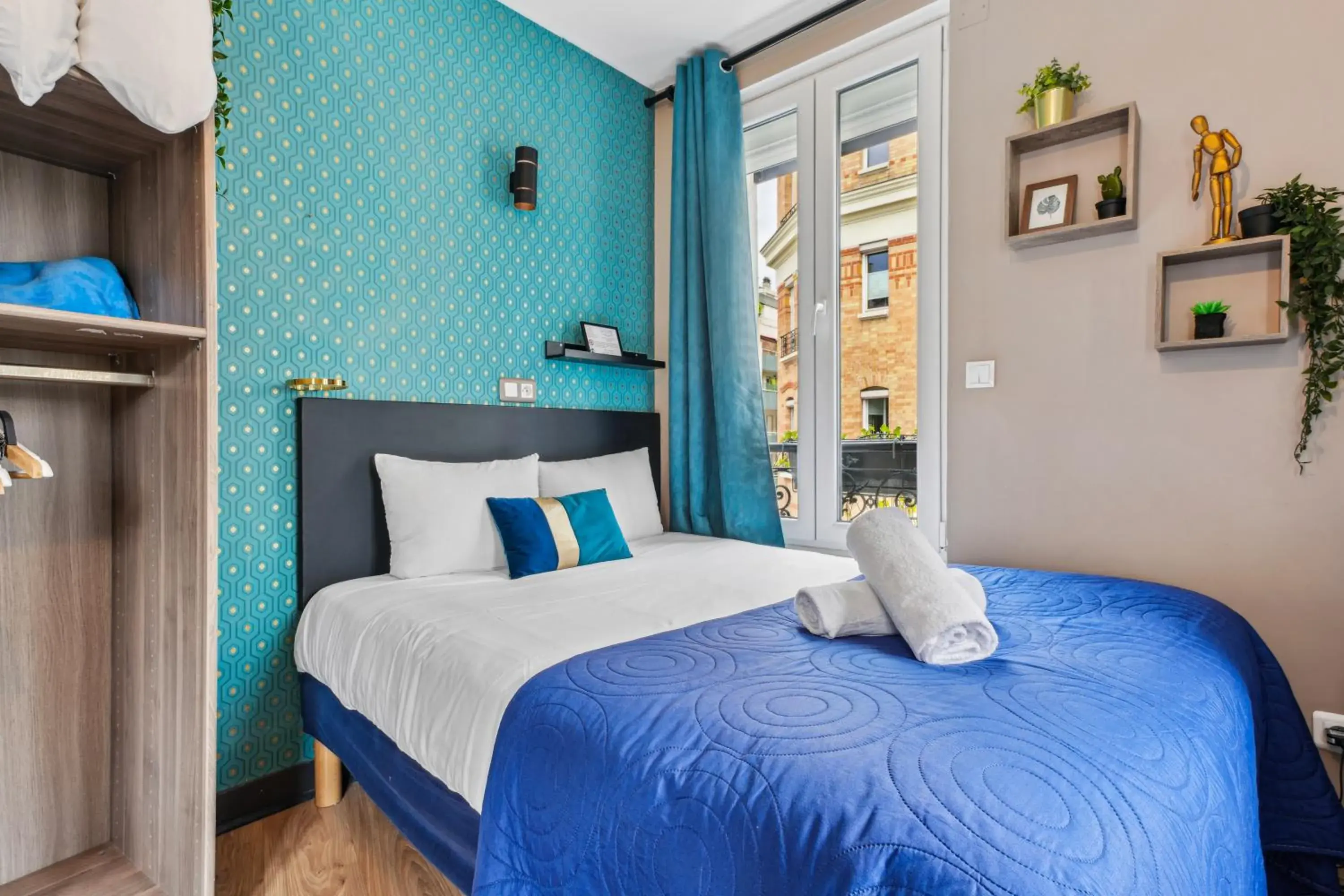 Bed in Résidence AURMAT - Appart - Hôtel - Boulogne - Paris Bed in Résidence AURMAT - Appart - Hôtel - Boulogne - Paris