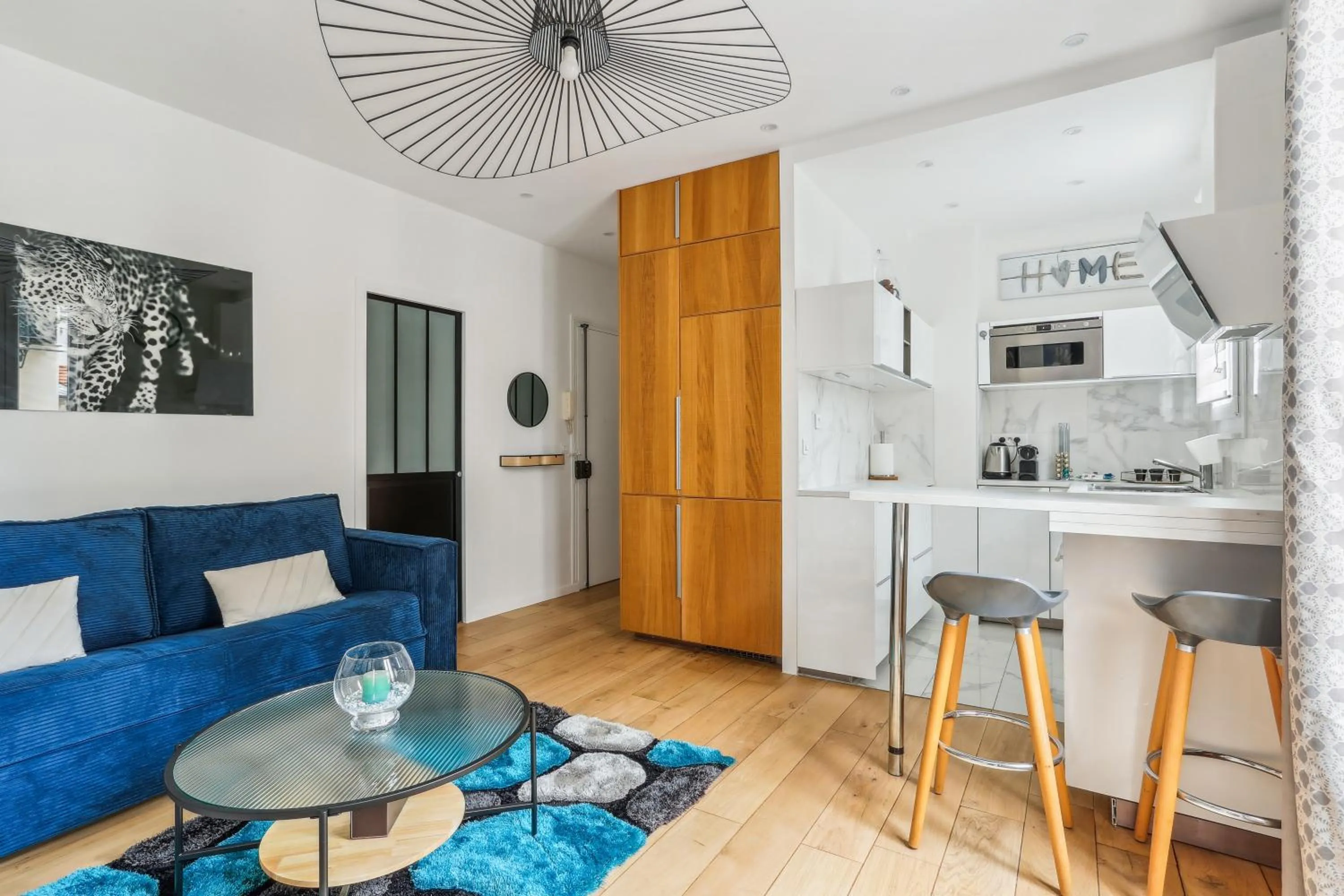 Kitchen or kitchenette in Résidence AURMAT - Appart - Hôtel - Boulogne - Paris