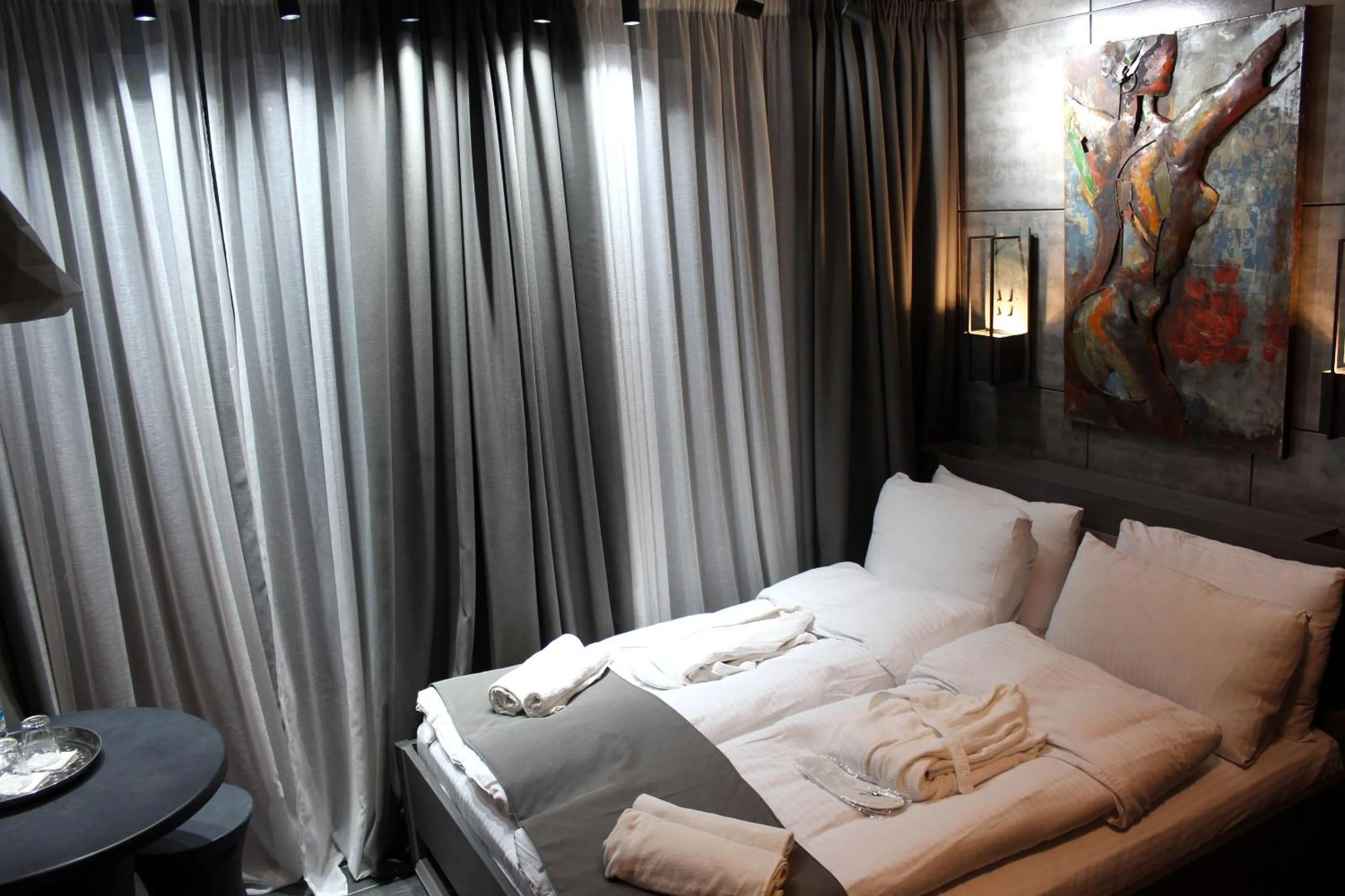 Bed in Piano Borracho Boutique Hotel Old Tbilisi