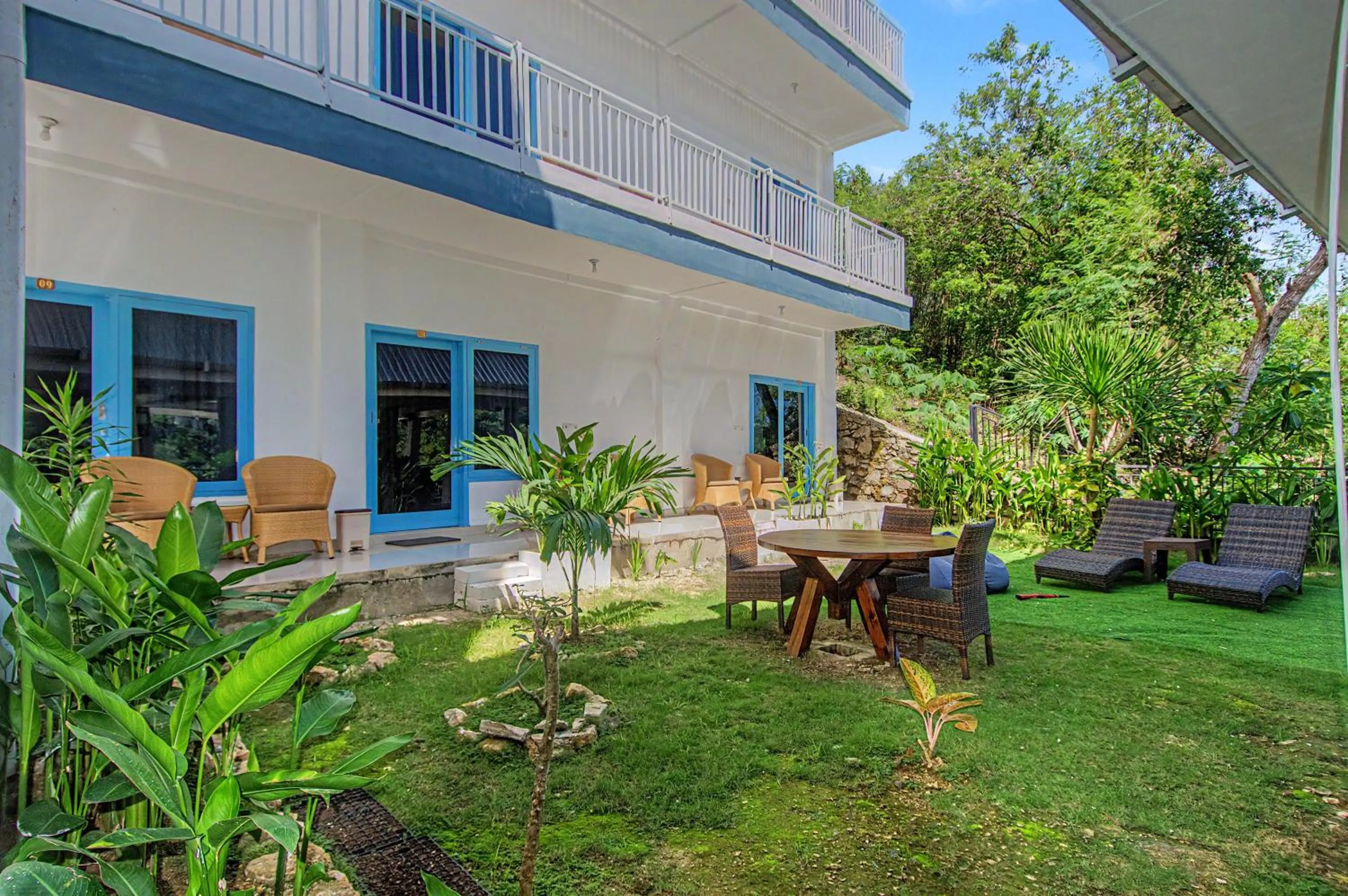 Garden in Hotel Bonne Nuit