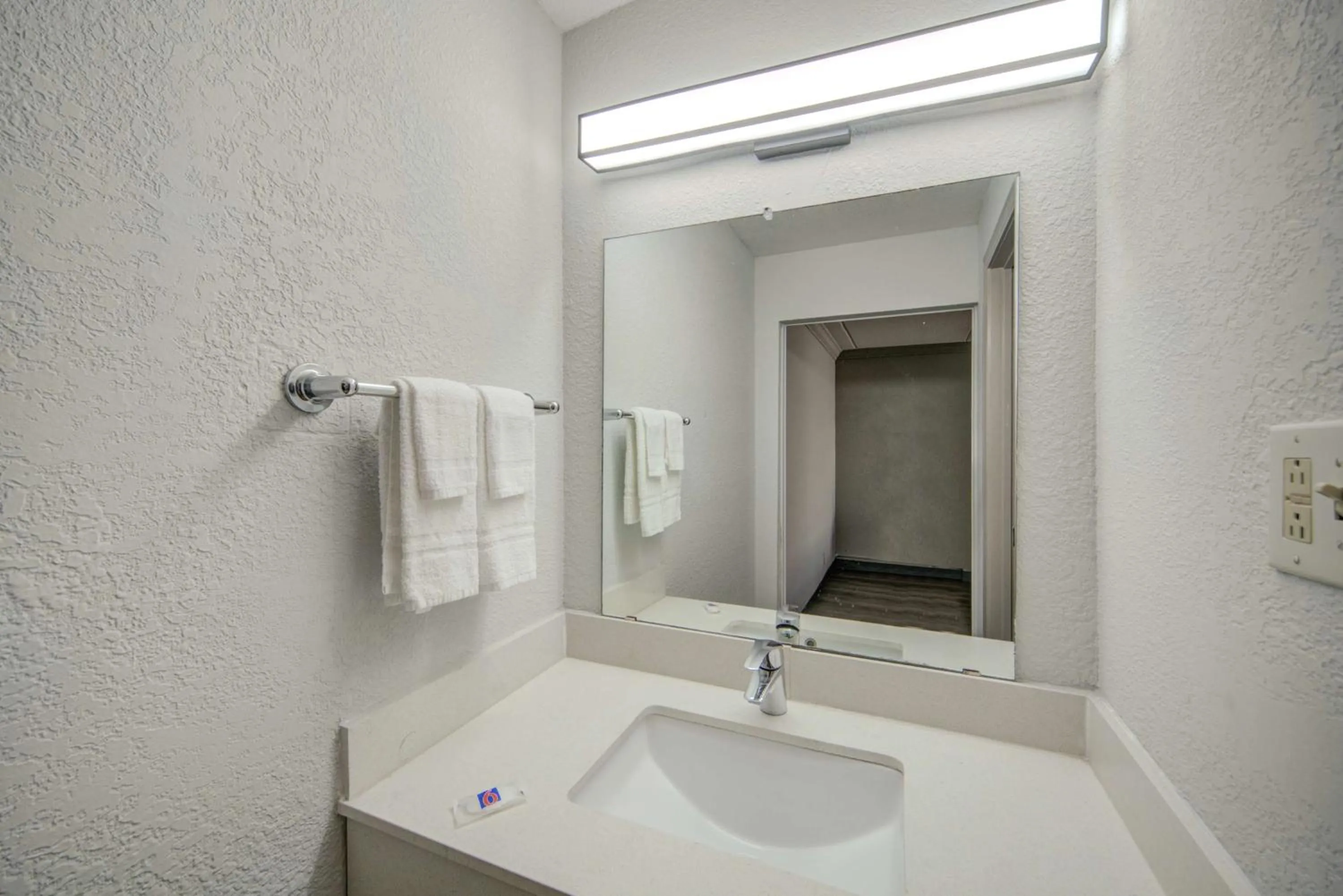 Bathroom in Motel 6 San Antonio, TX I-35 North Corridor