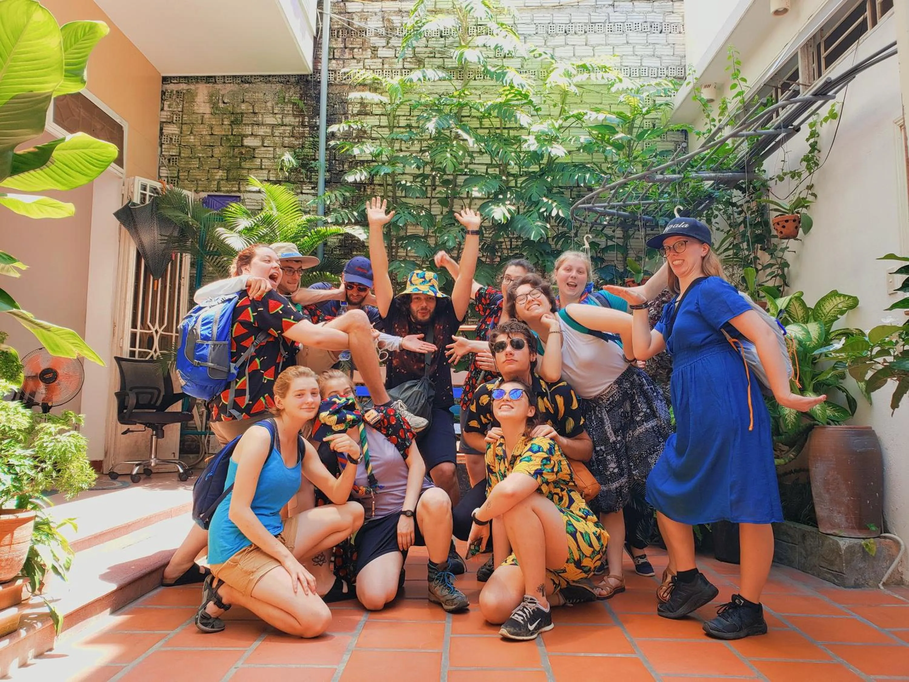 Garden in City Hostel Da Nang