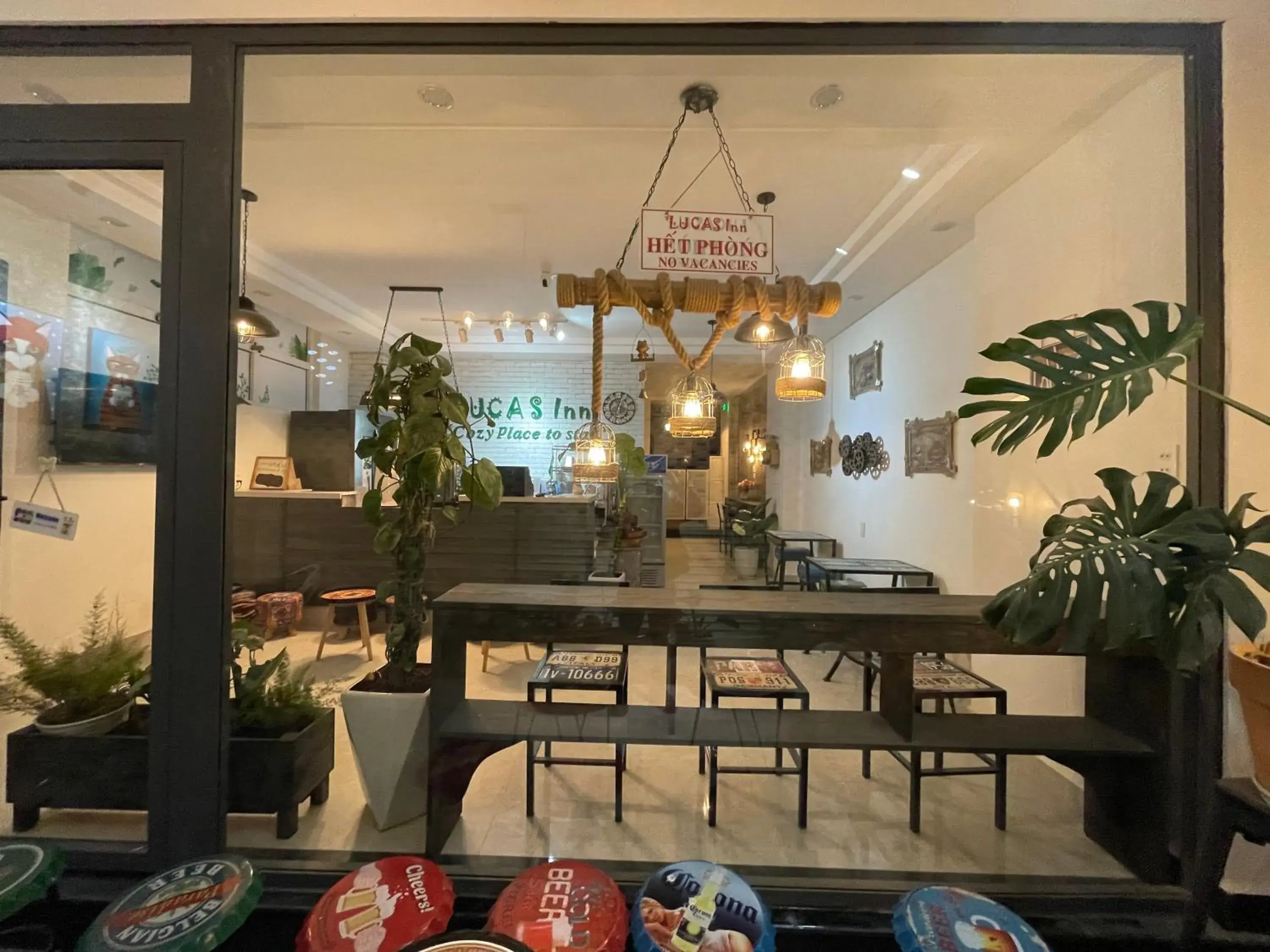 Lobby or reception in Lucas Inn Lobby or reception in Lucas Inn