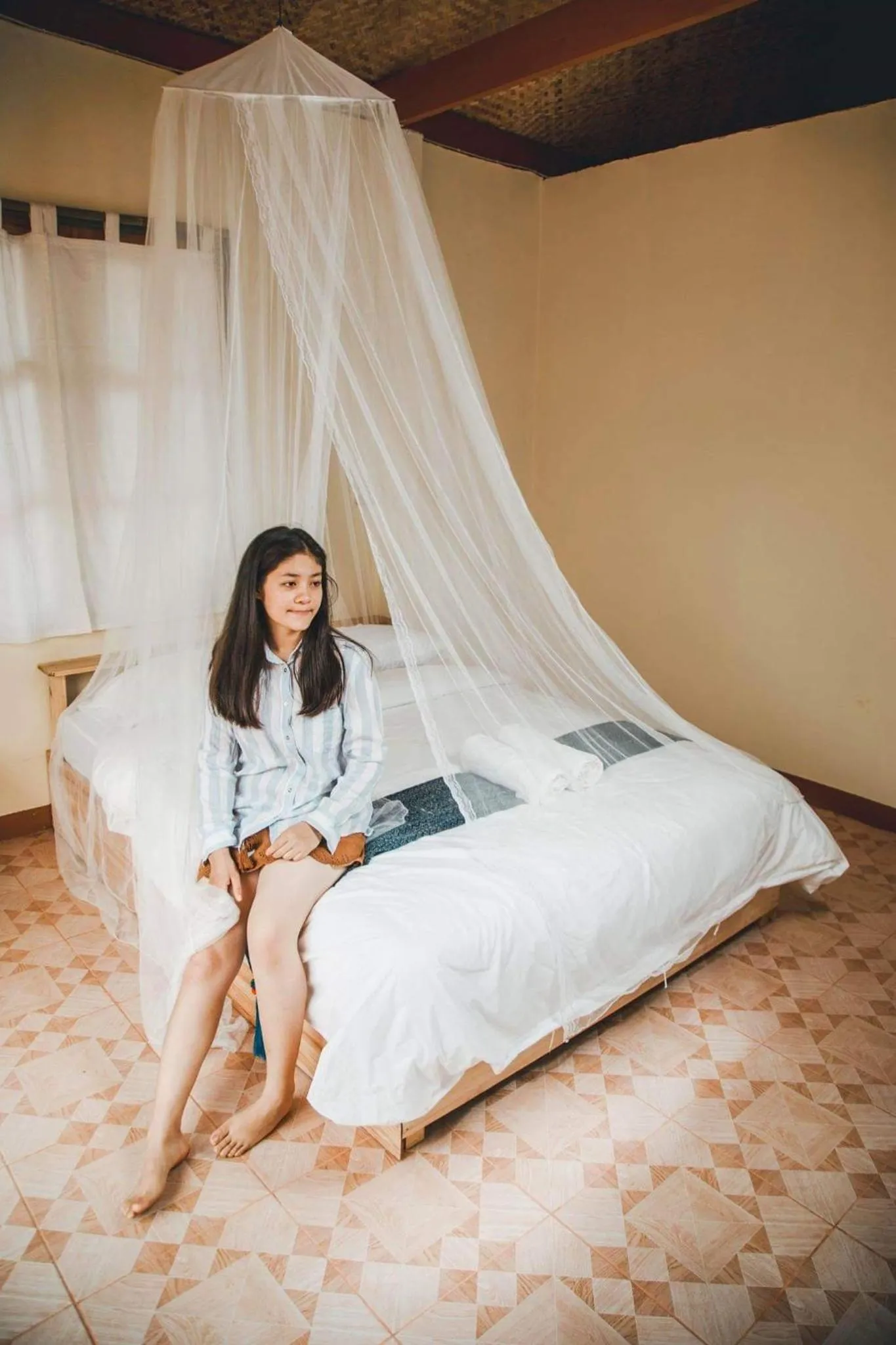 Bed in Nongtao Homestay