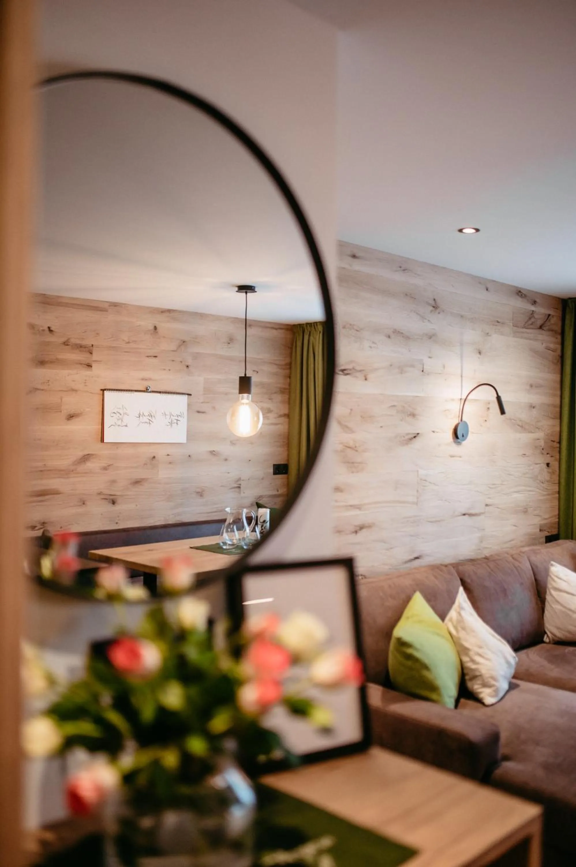 Living room, Bed in Bio-Pension Bliem