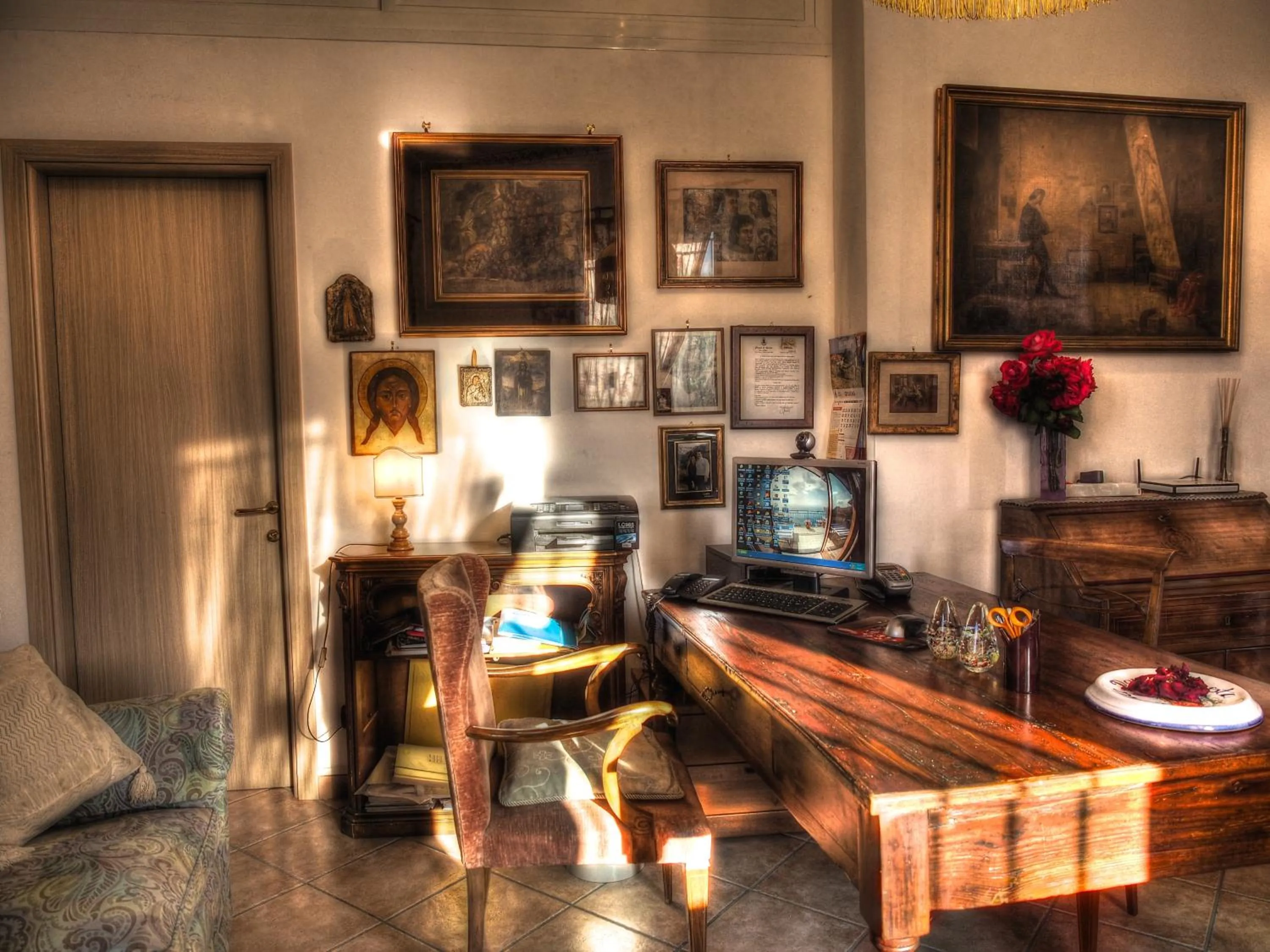 Lobby or reception in Villa Donna Fausta