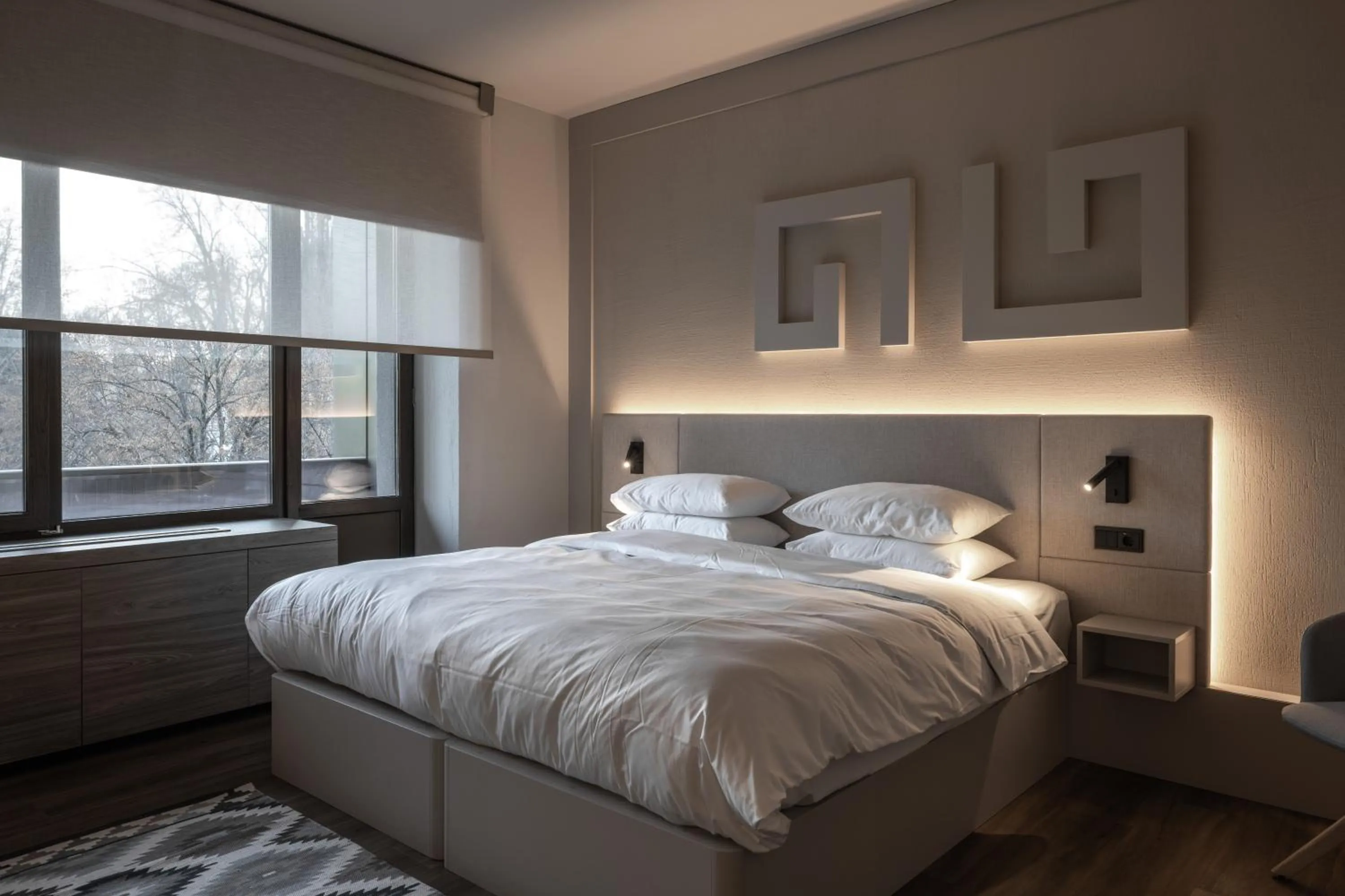 Bed in Mimi Hotel Chisinau Jolly Alon