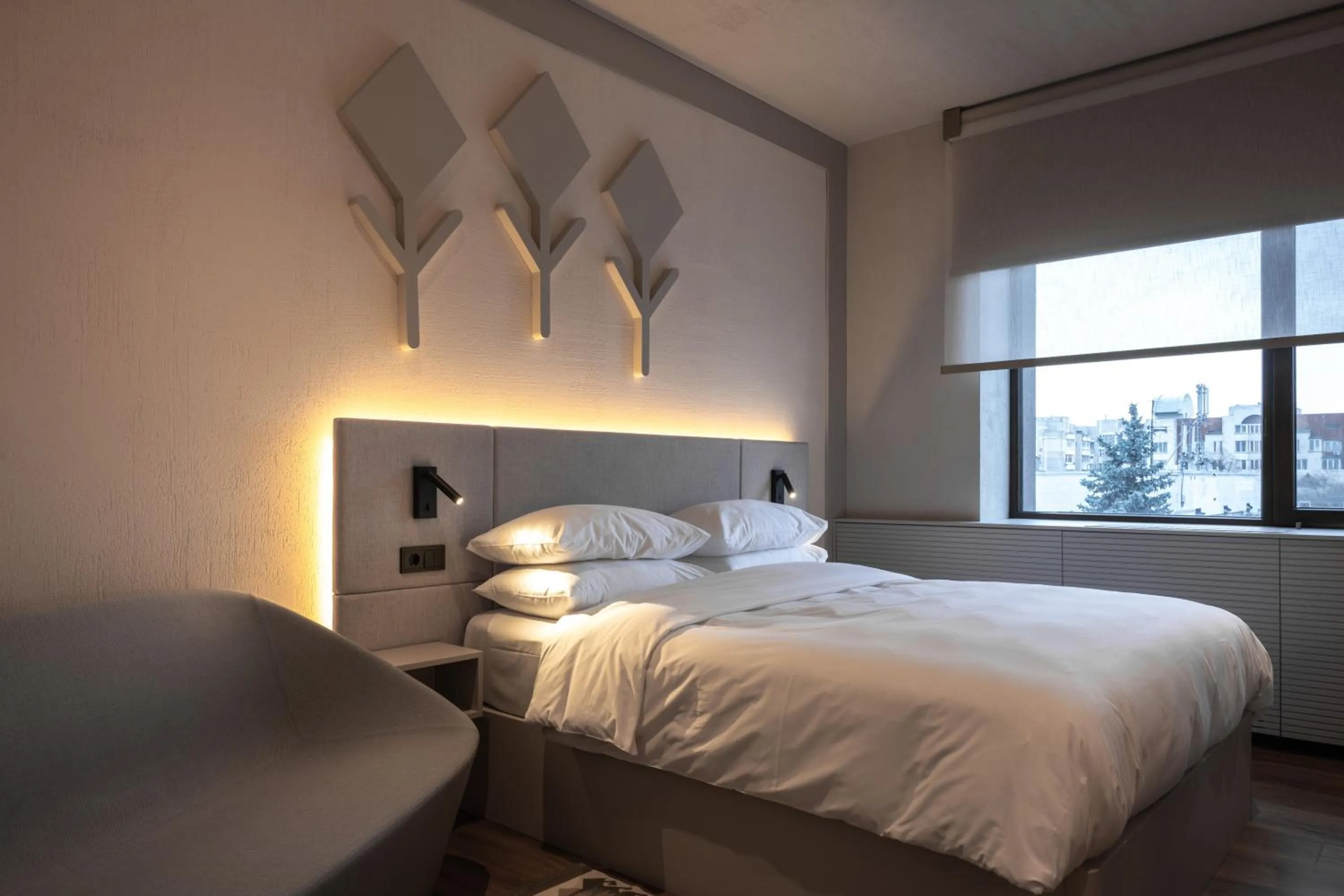 Bed in Mimi Hotel Chisinau Jolly Alon