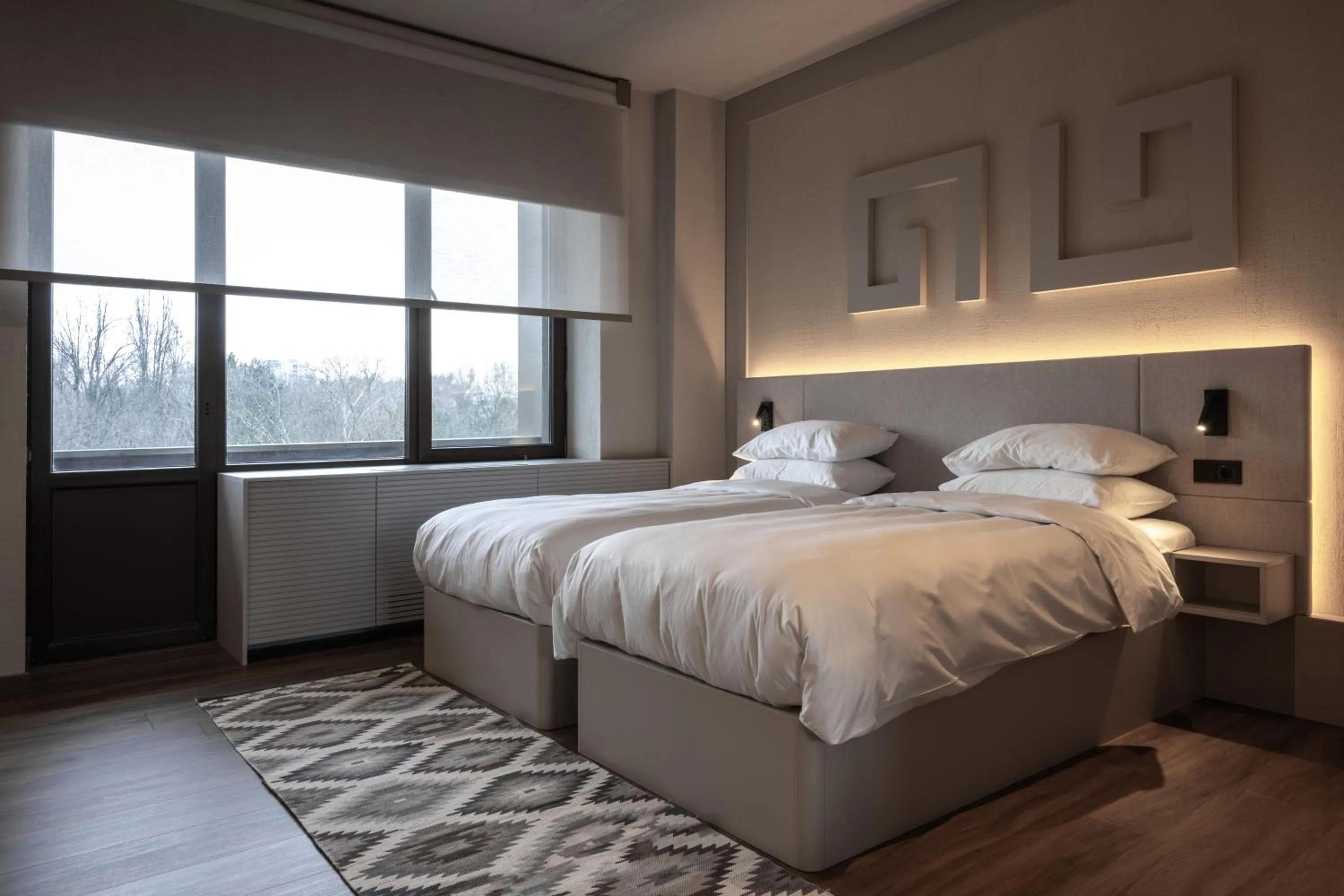 Bed in Mimi Hotel Chisinau Jolly Alon