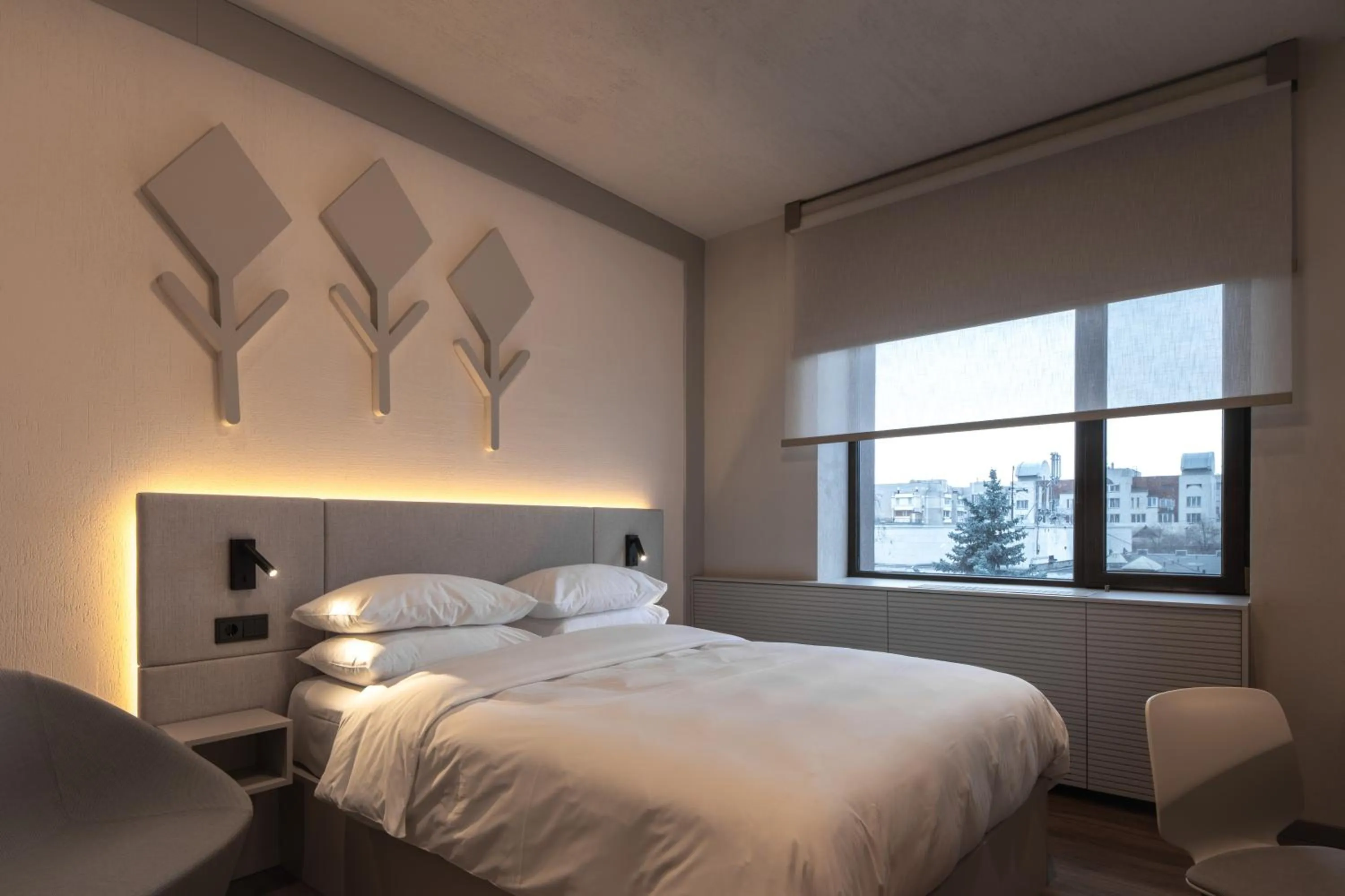 Bed in Mimi Hotel Chisinau Jolly Alon