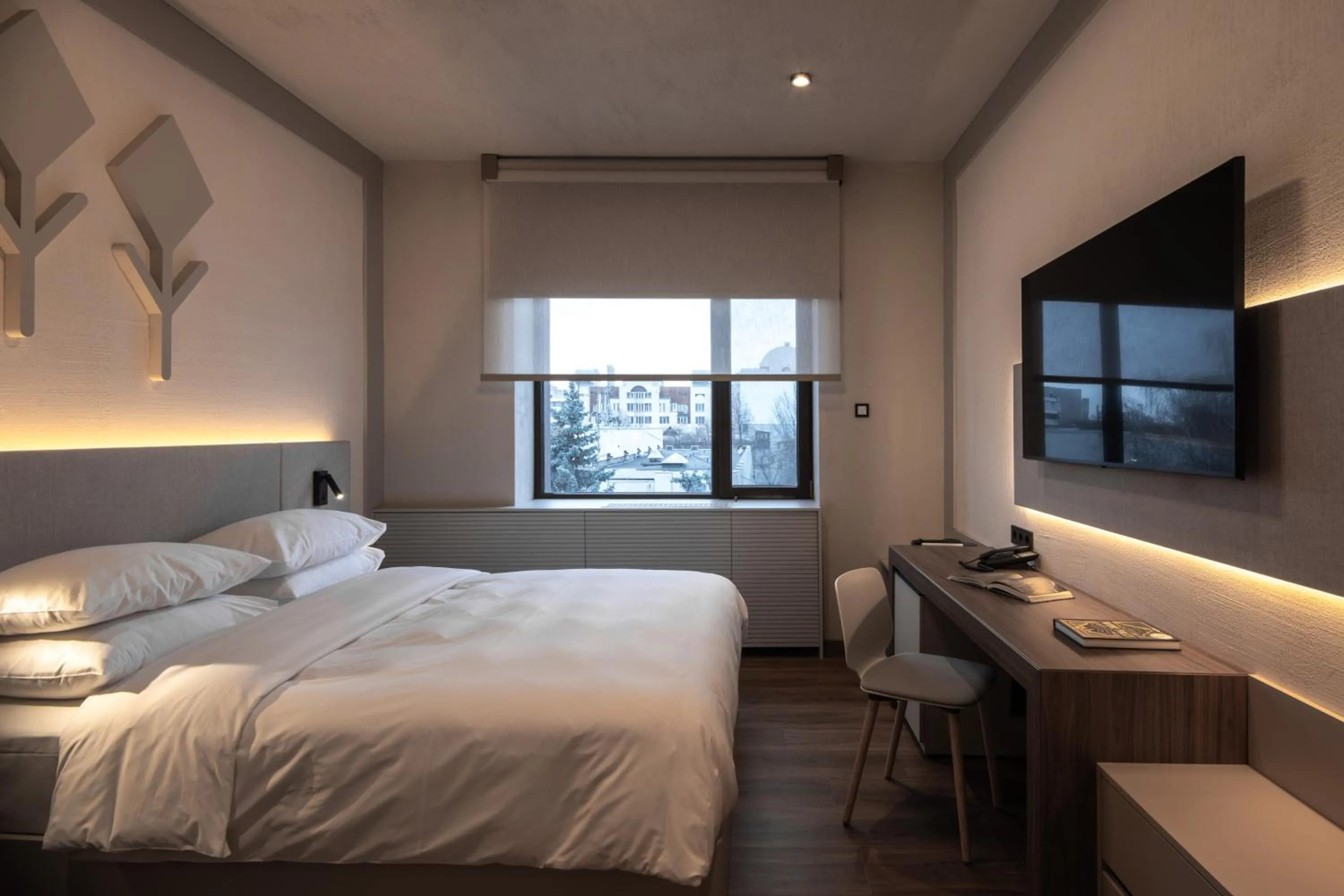 Bed in Mimi Hotel Chisinau Jolly Alon