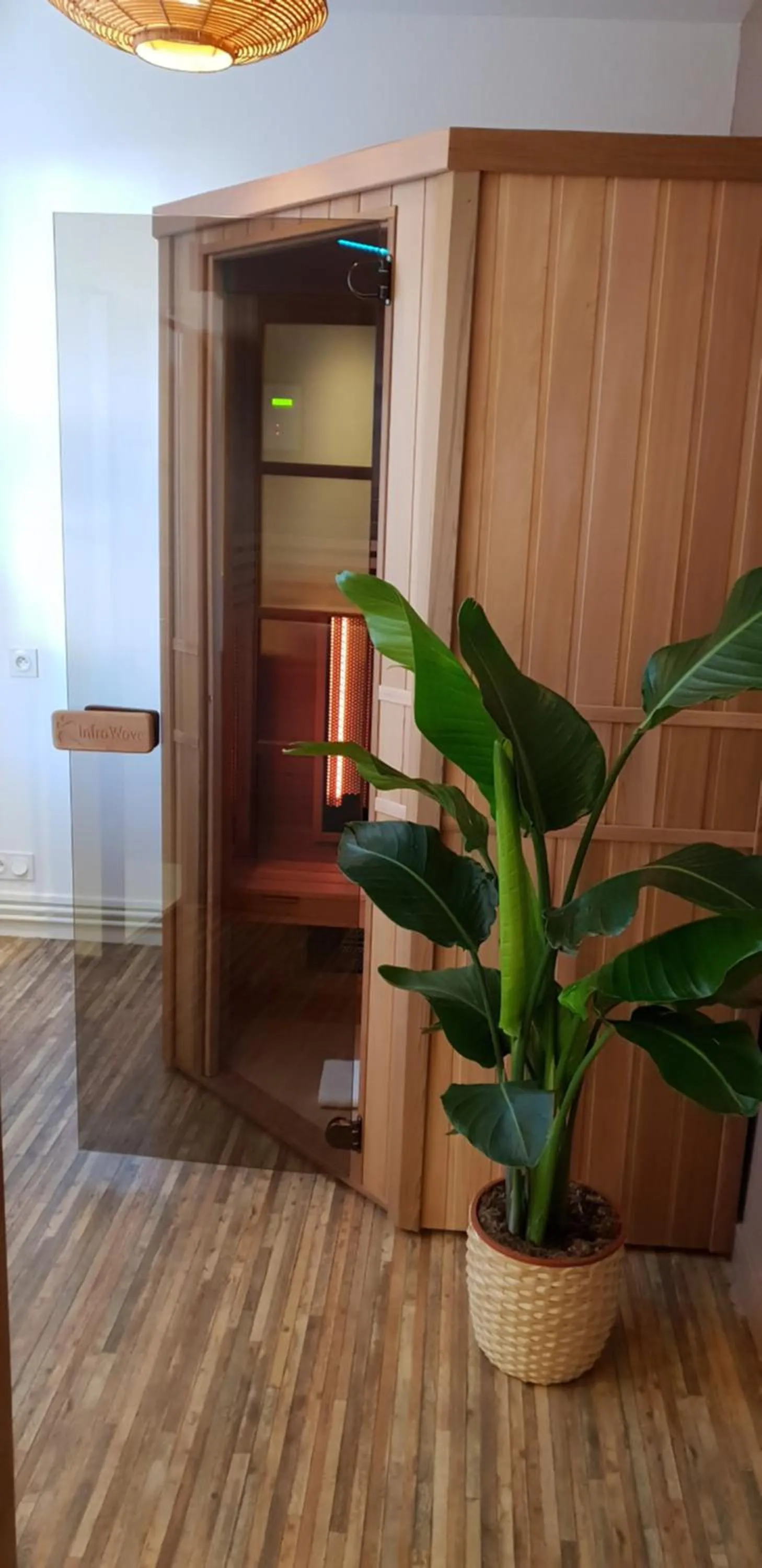 Sauna in Hôtel de charme & SPA Le Grand Large