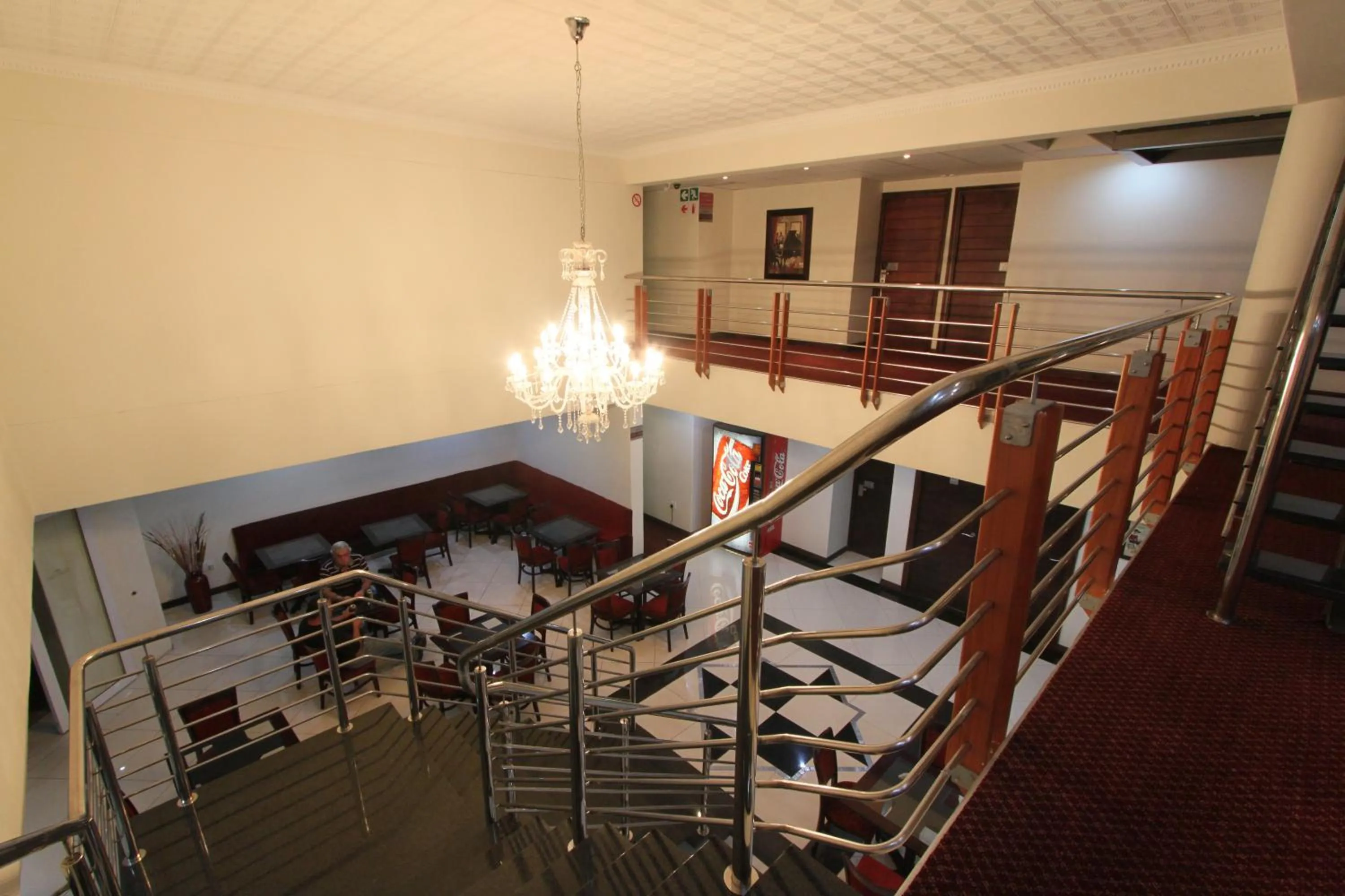 Communal lounge/ TV room in Regal Inn Ballito