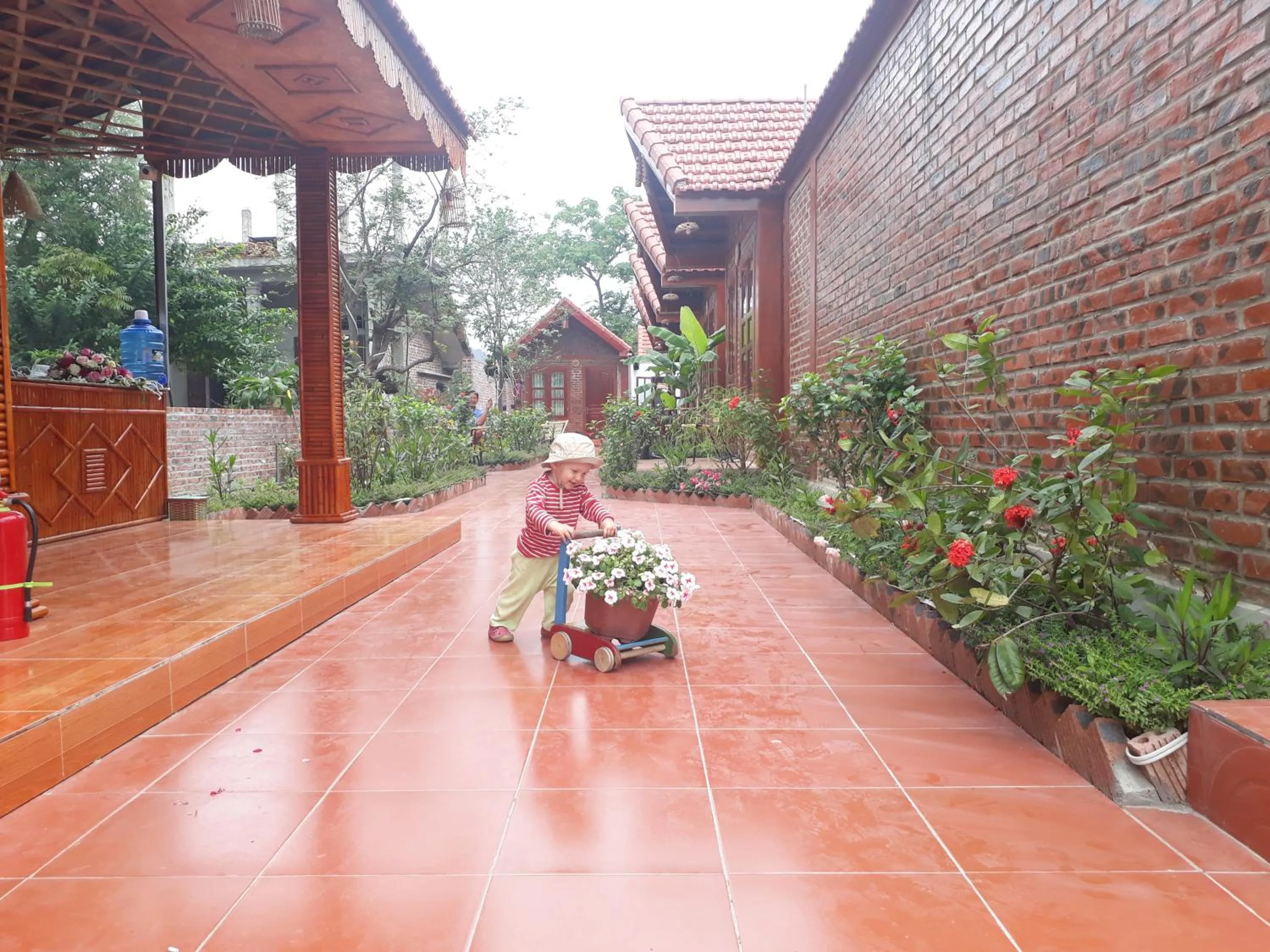 Patio in Tam Coc Rice Fields Homestay