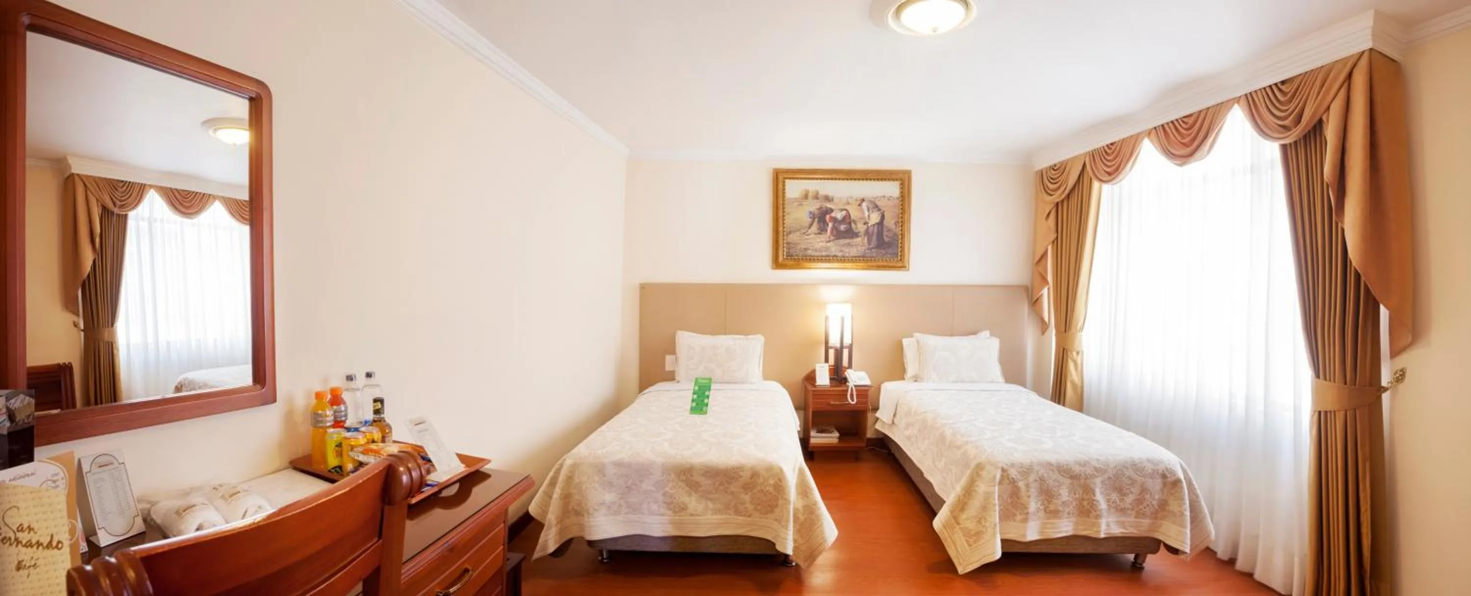 Bed in Hotel Fernando Plaza