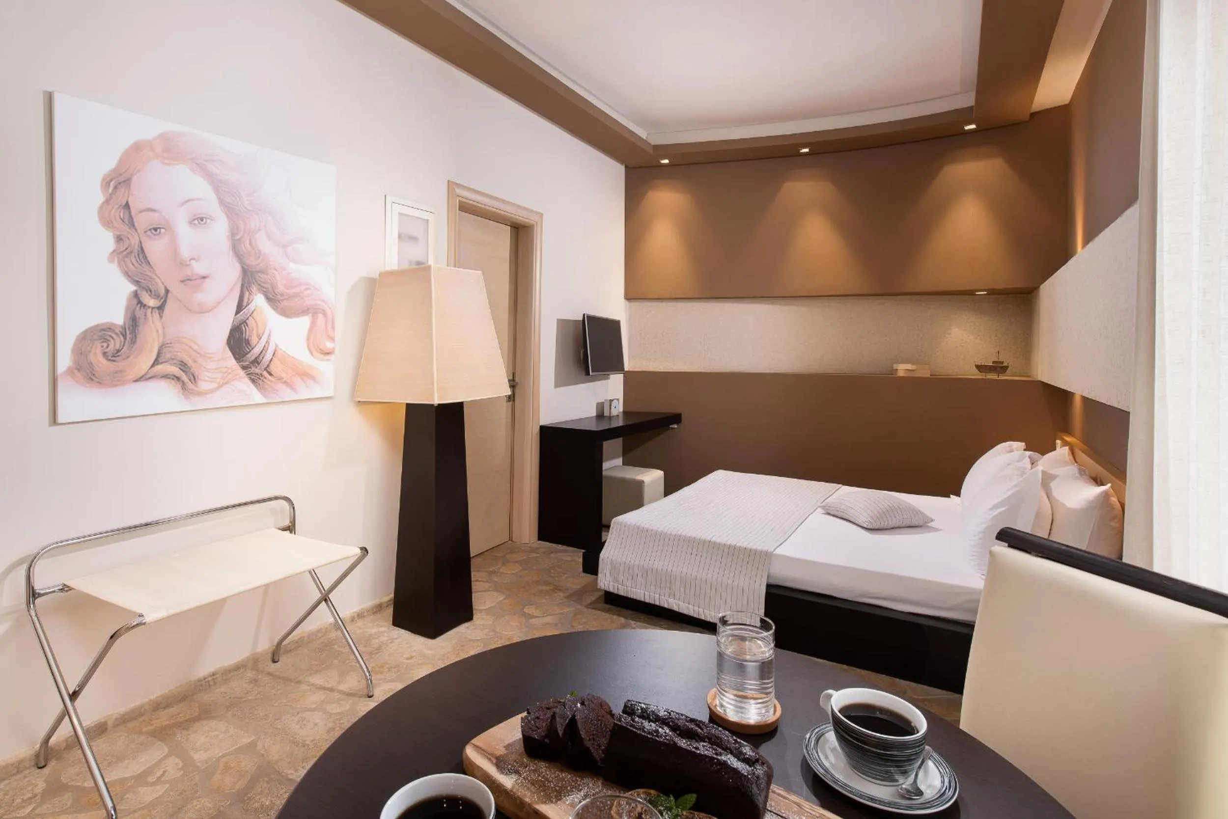 Bed in Afrodite Suites