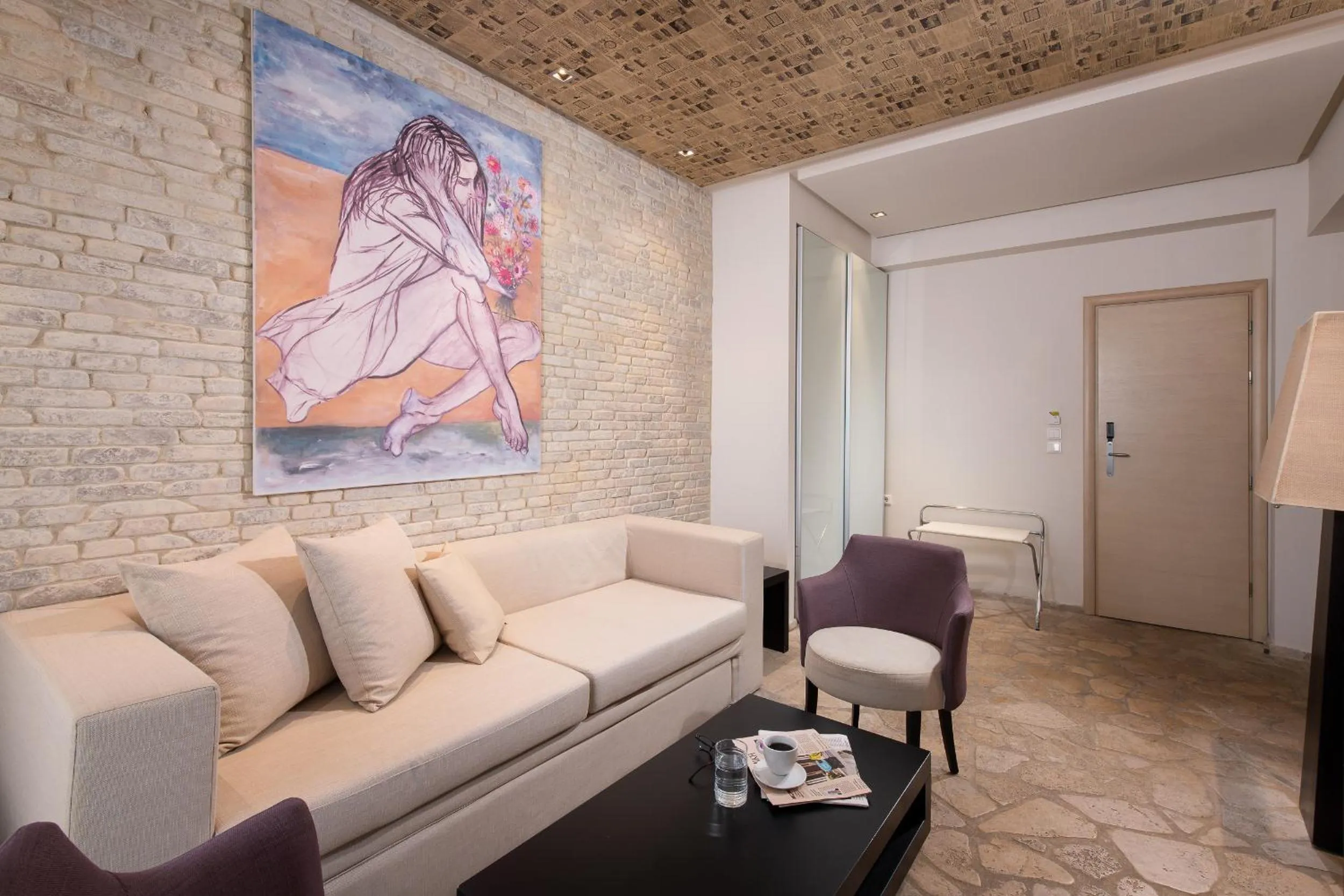 Living room in Afrodite Suites