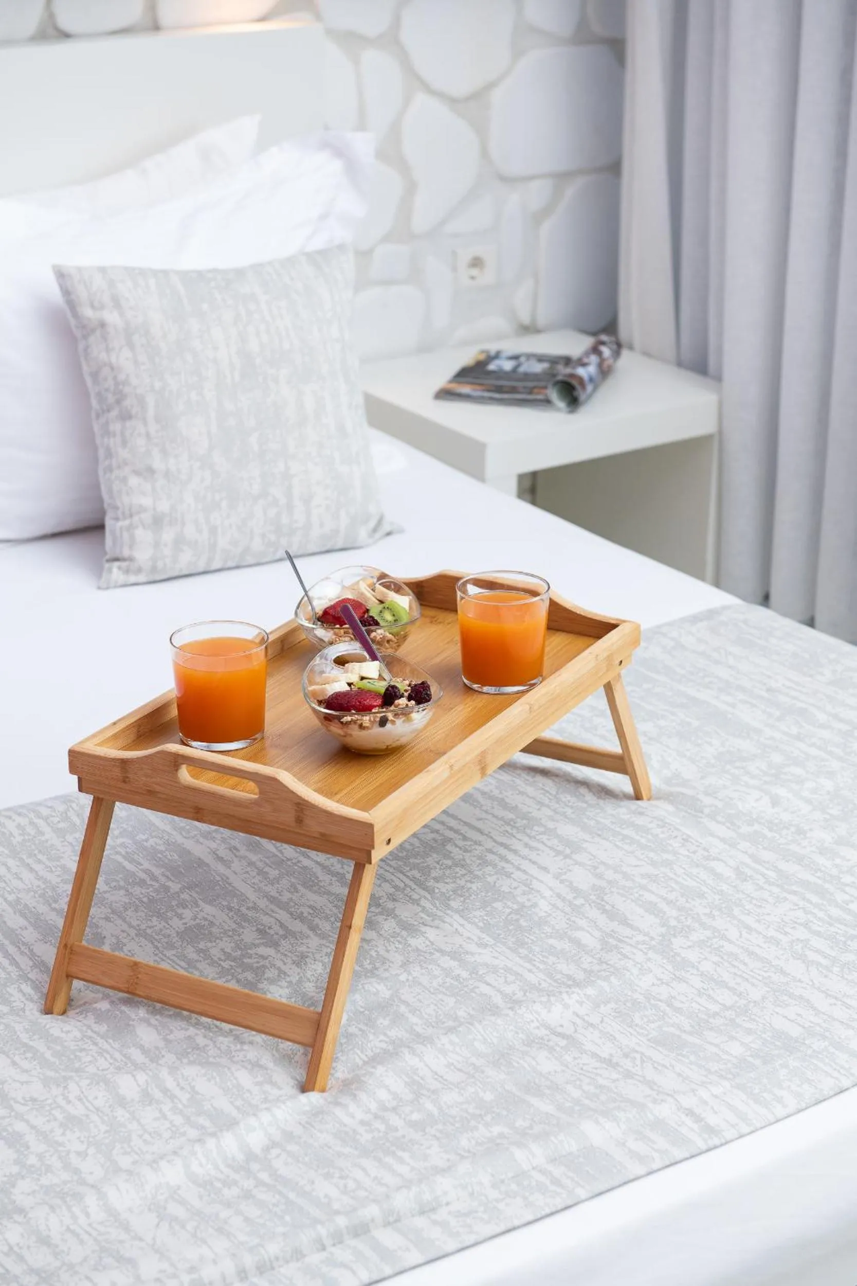 Bed in Afrodite Suites