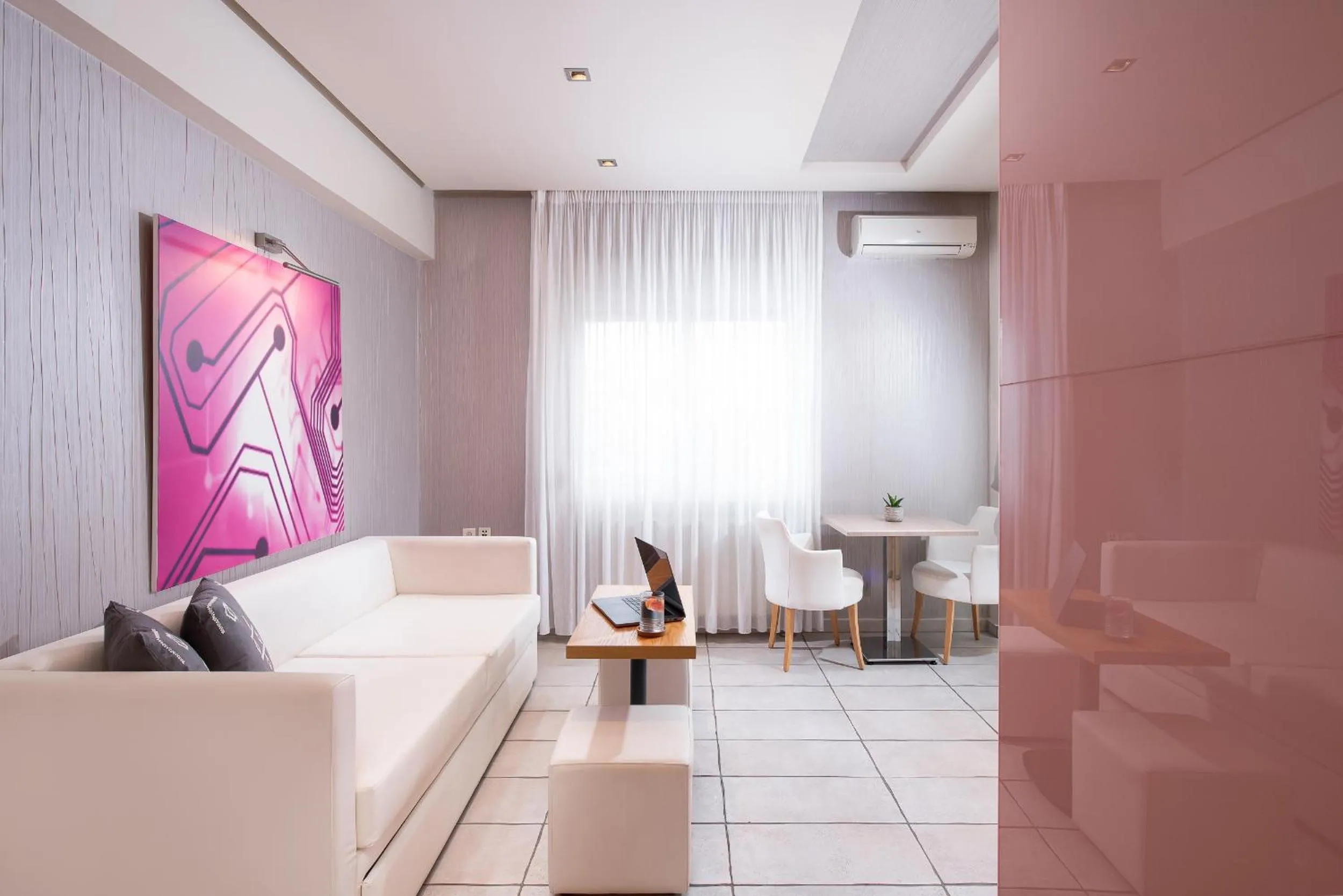 Living room, Bed in Afrodite Suites