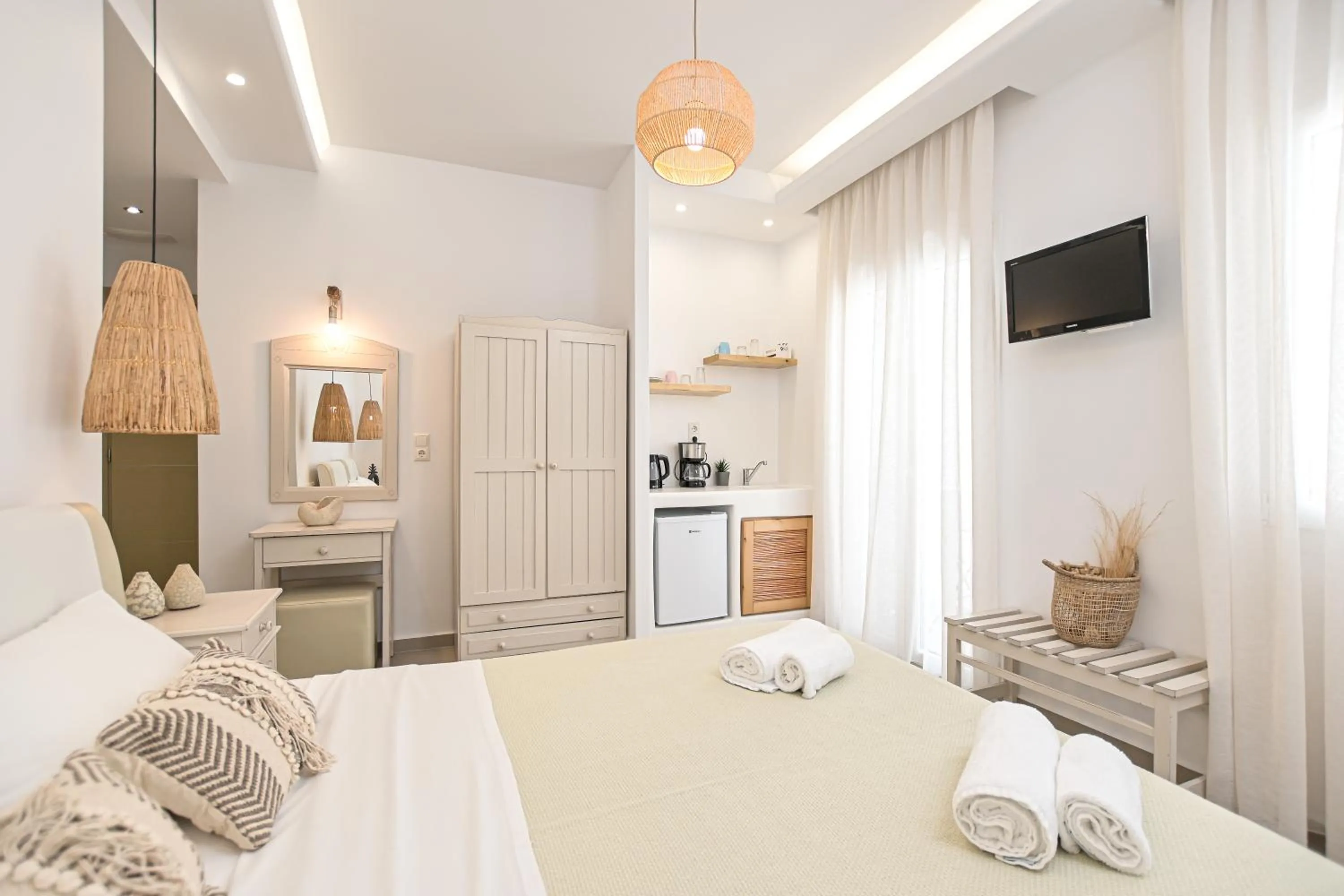 Bed in Naxos Blue Sky