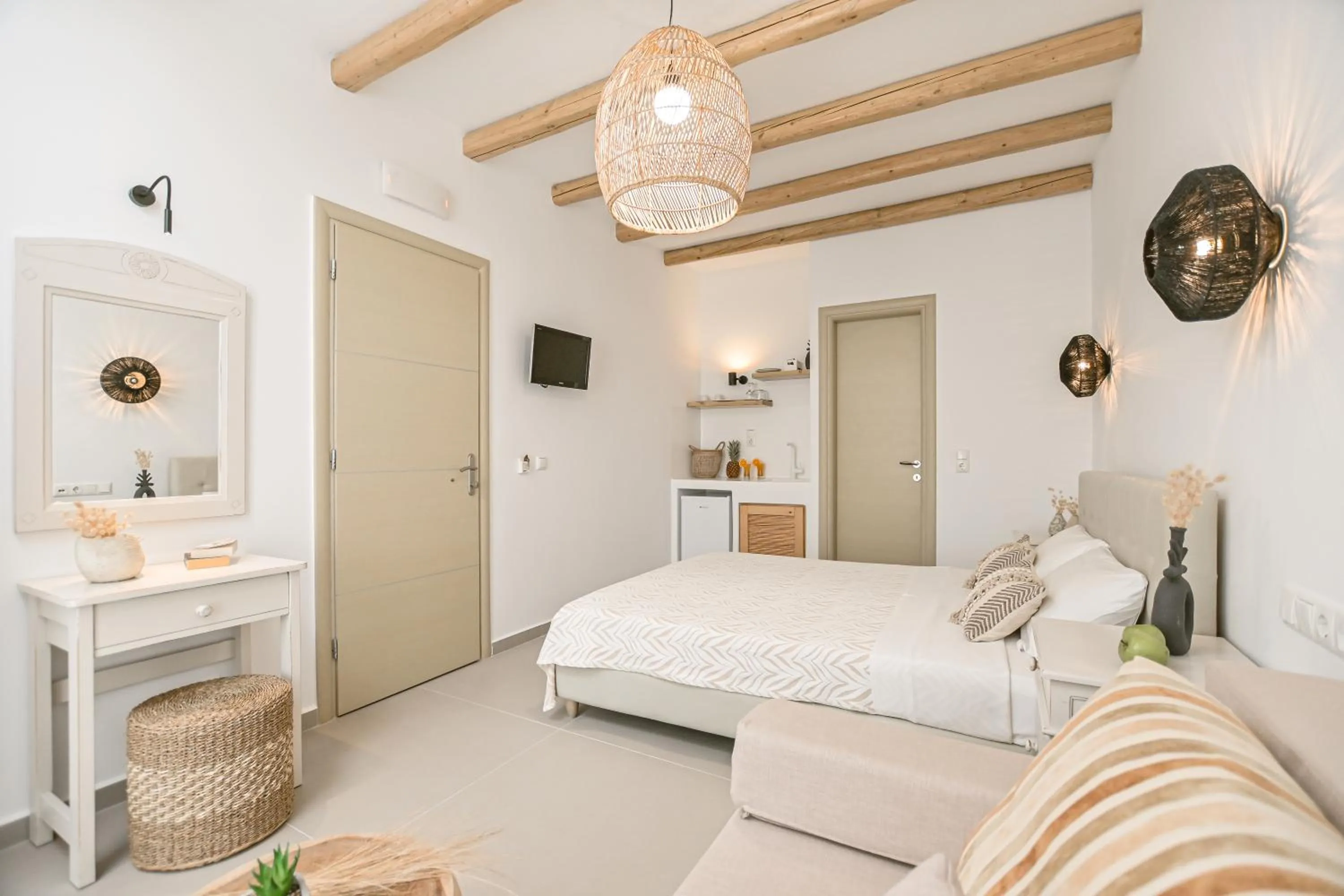 Bed in Naxos Blue Sky