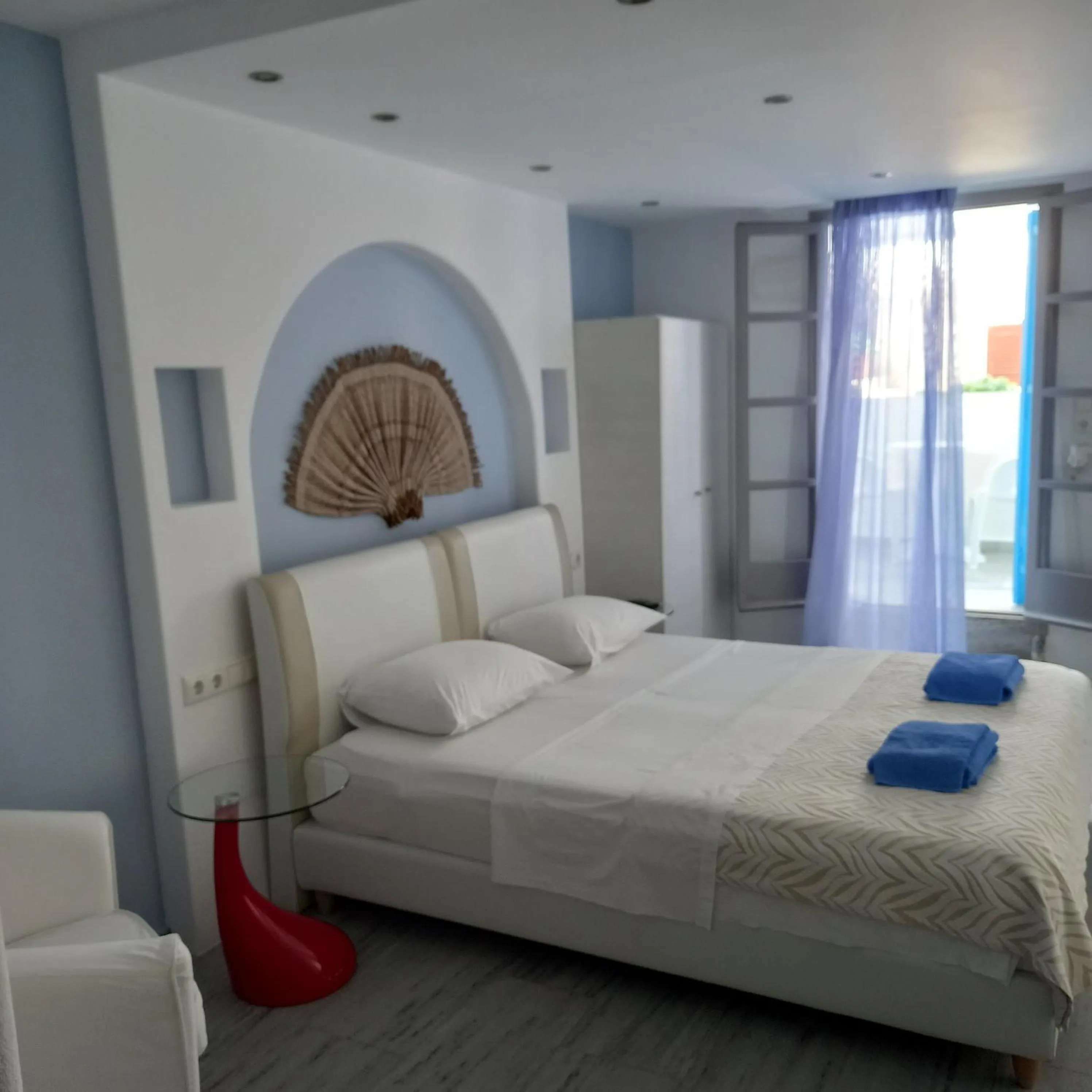 Bed in Naxos Blue Sky