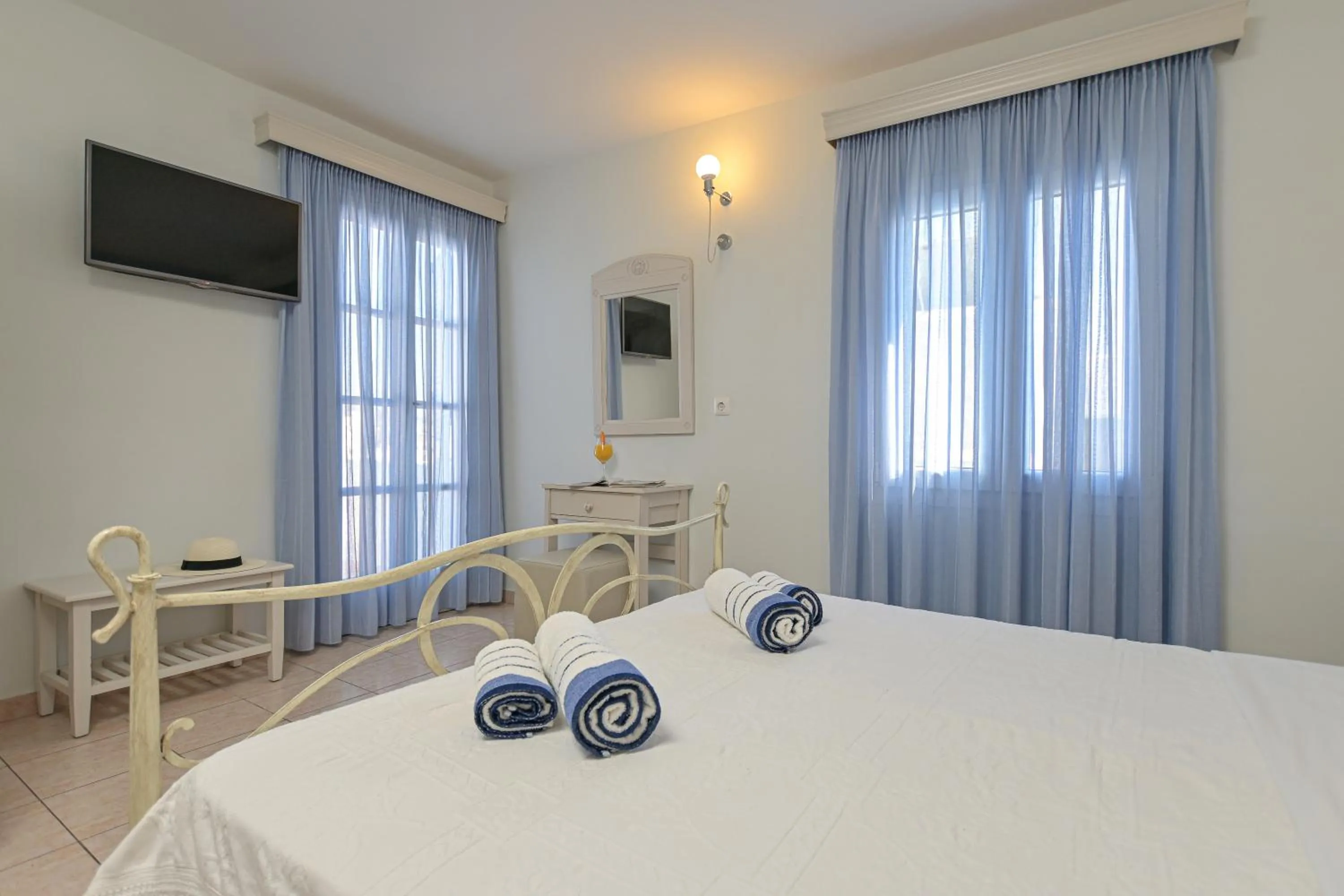 Bed in Naxos Blue Sky