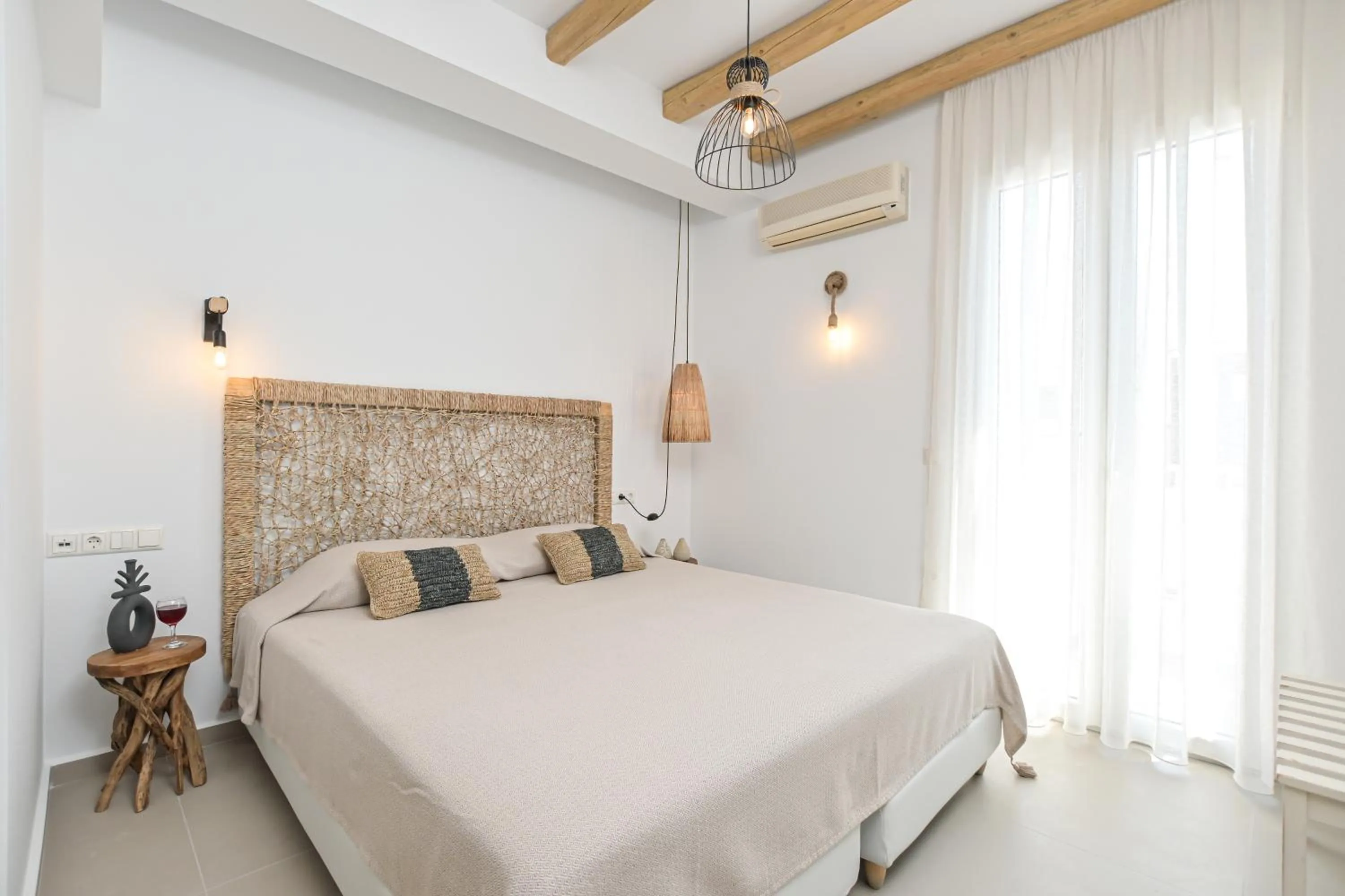 View (from property/room), Bed in Naxos Blue Sky