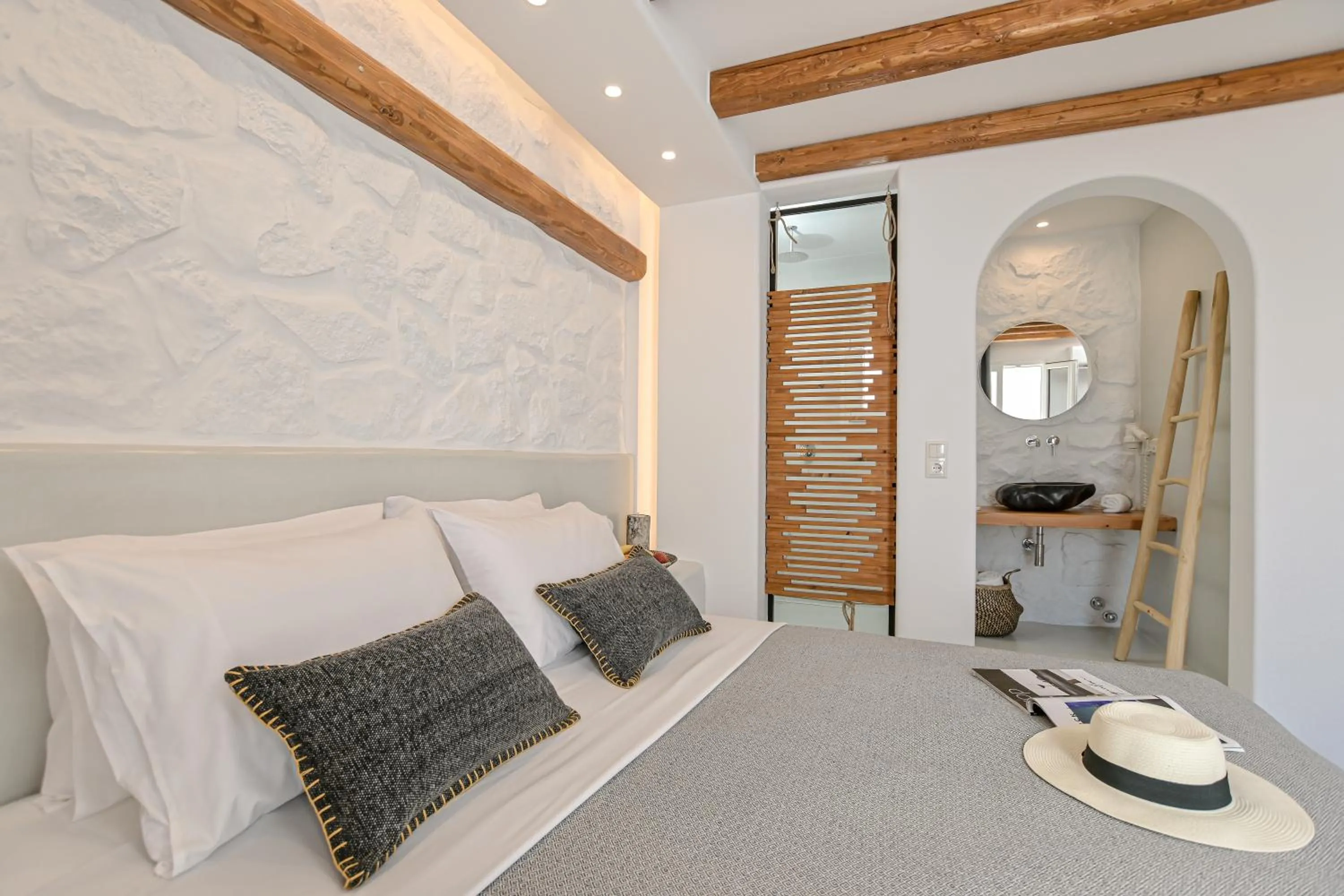 Bed in Naxos Blue Sky