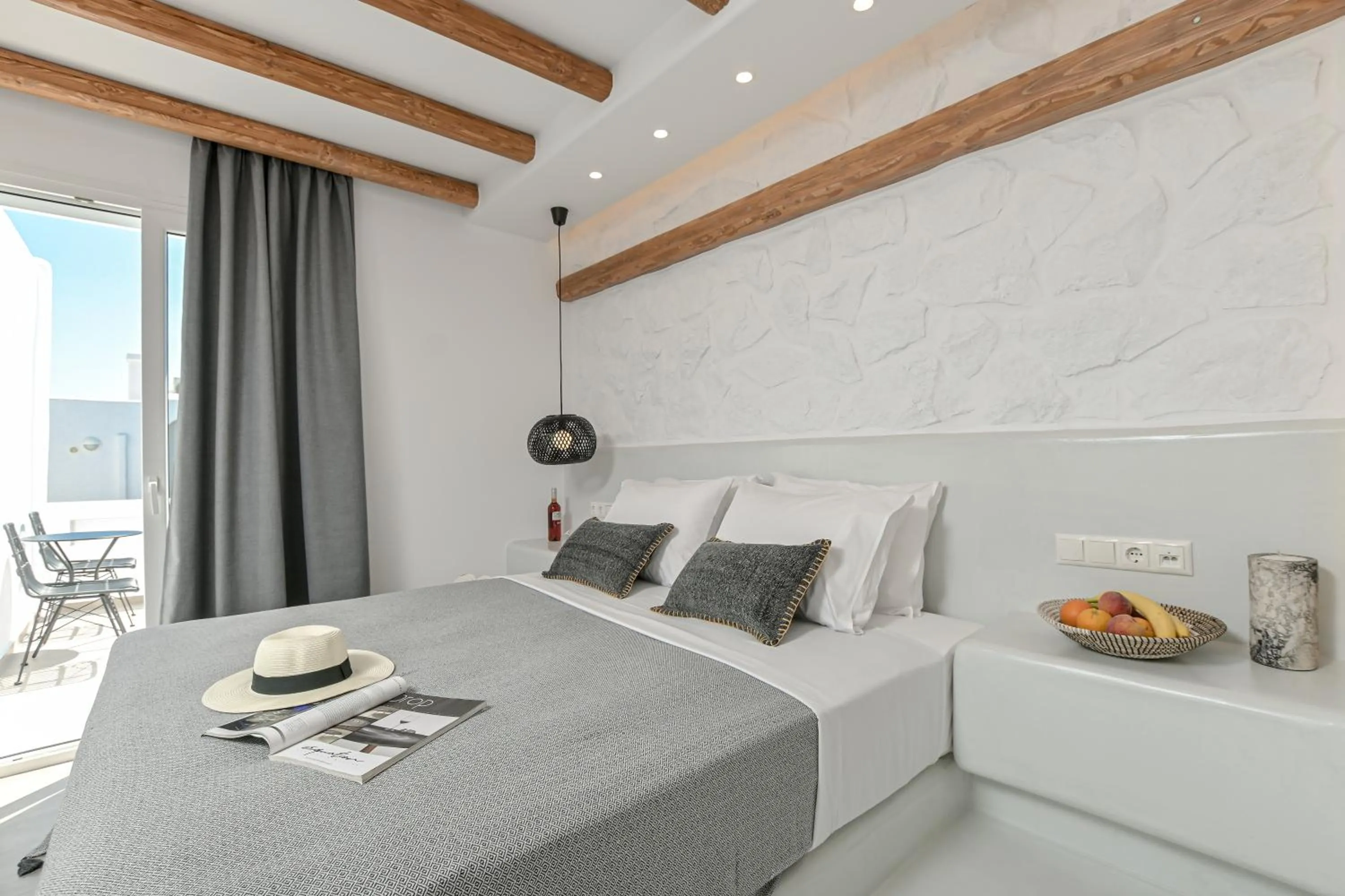 Bed in Naxos Blue Sky