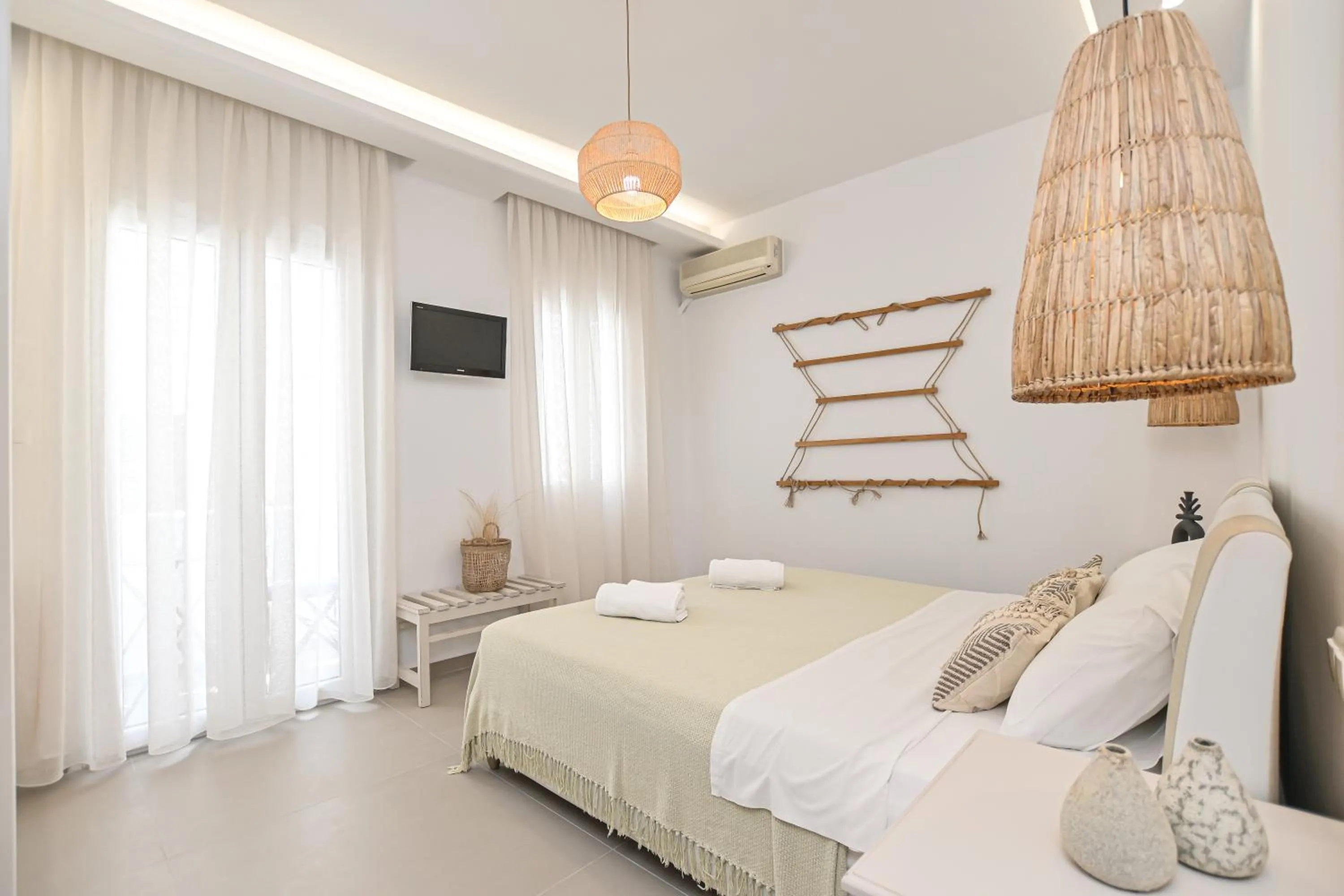 Bed in Naxos Blue Sky