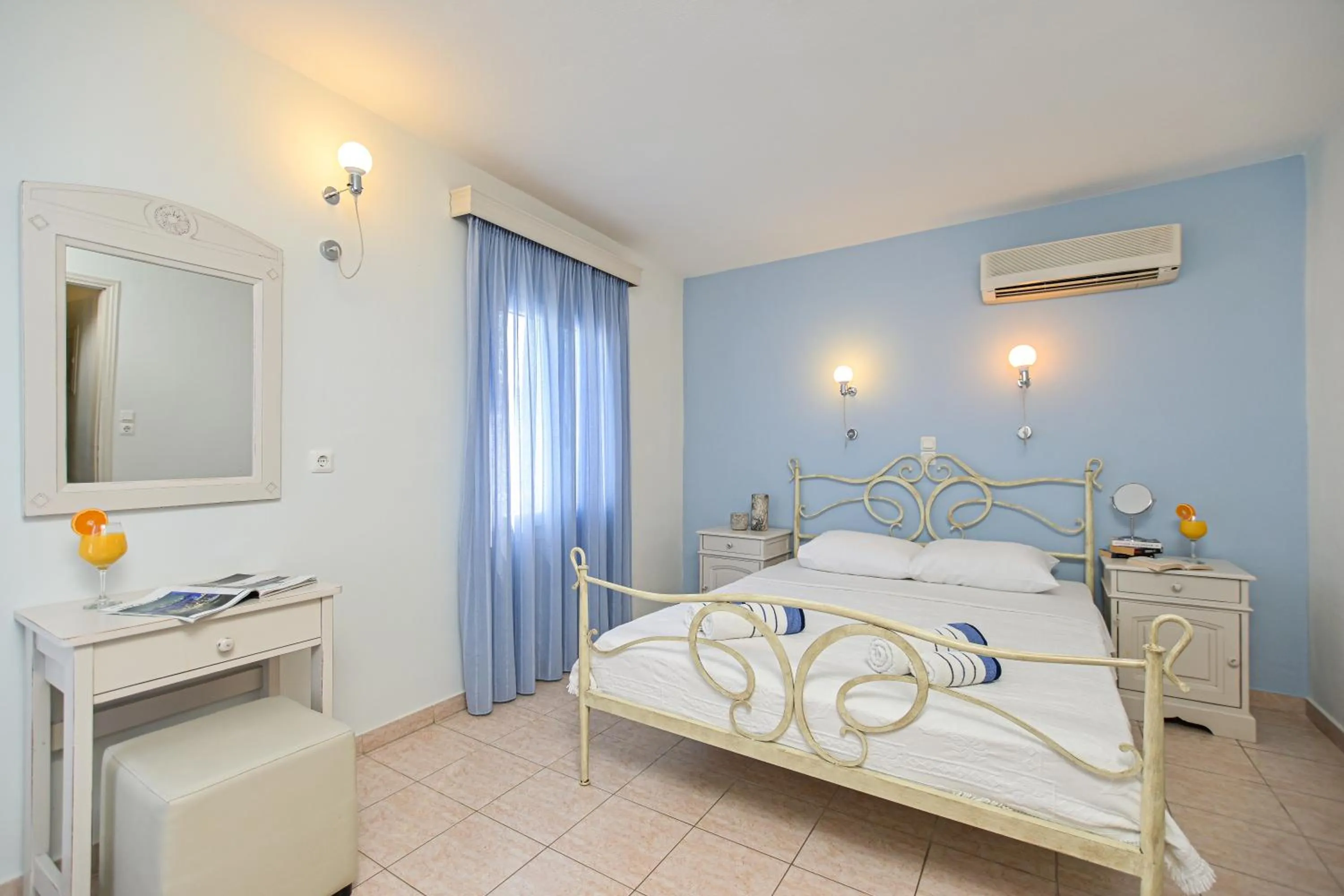 Bed in Naxos Blue Sky