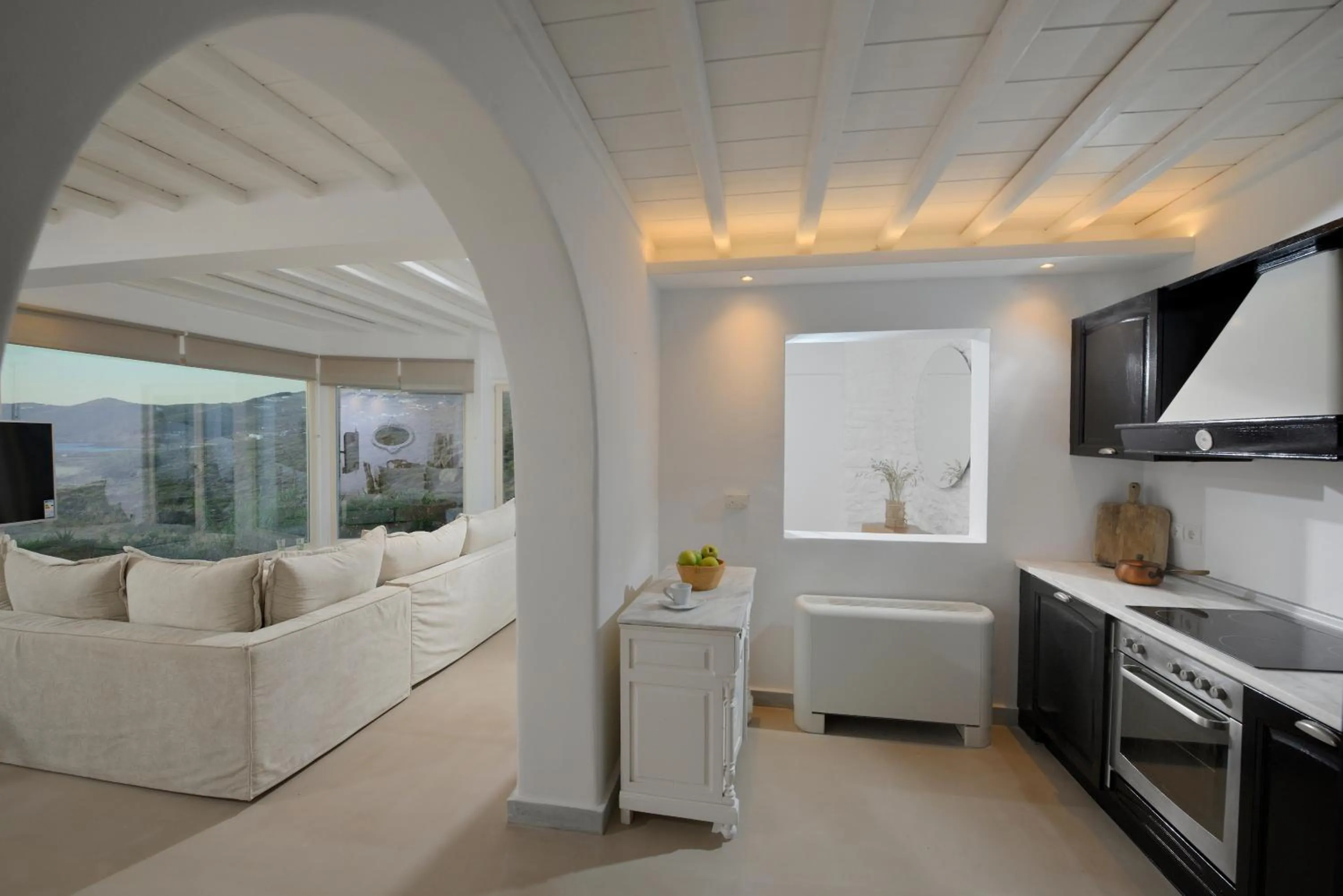 Kitchen or kitchenette in Mykonos Dream Villas