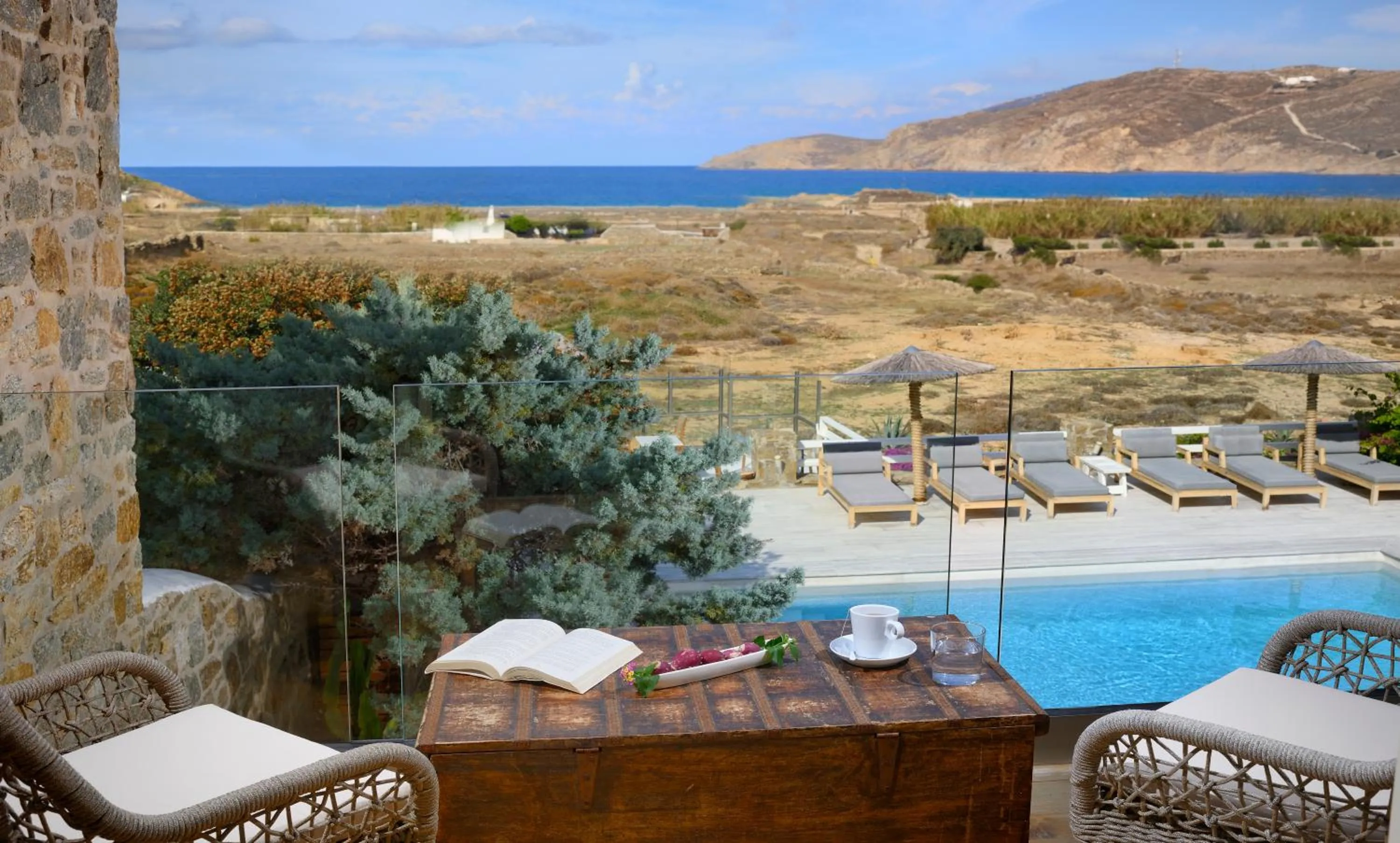 Patio in Mykonos Dream Villas