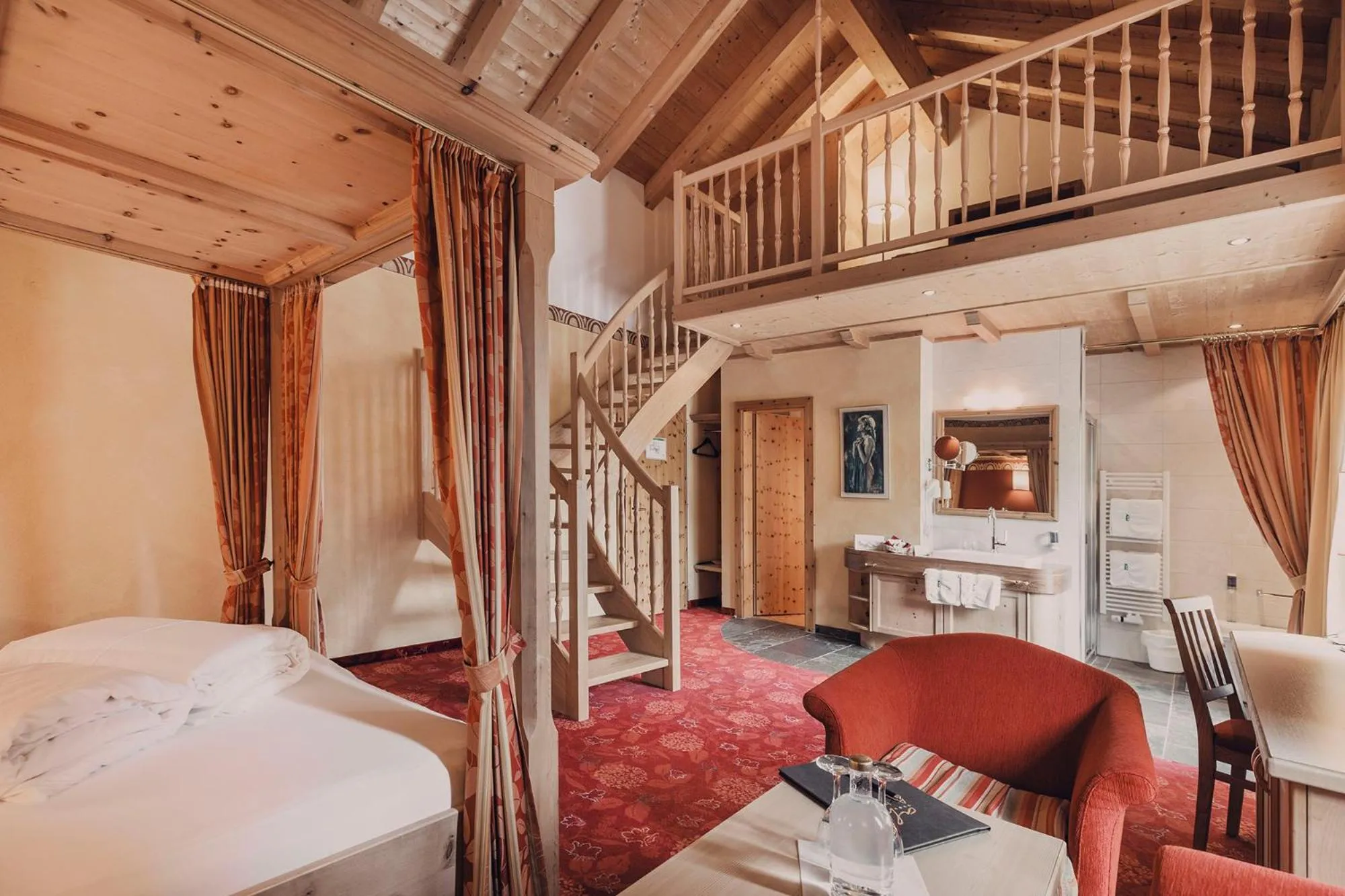 Photo of the whole room, Bed in Hotel Auhof Kappl