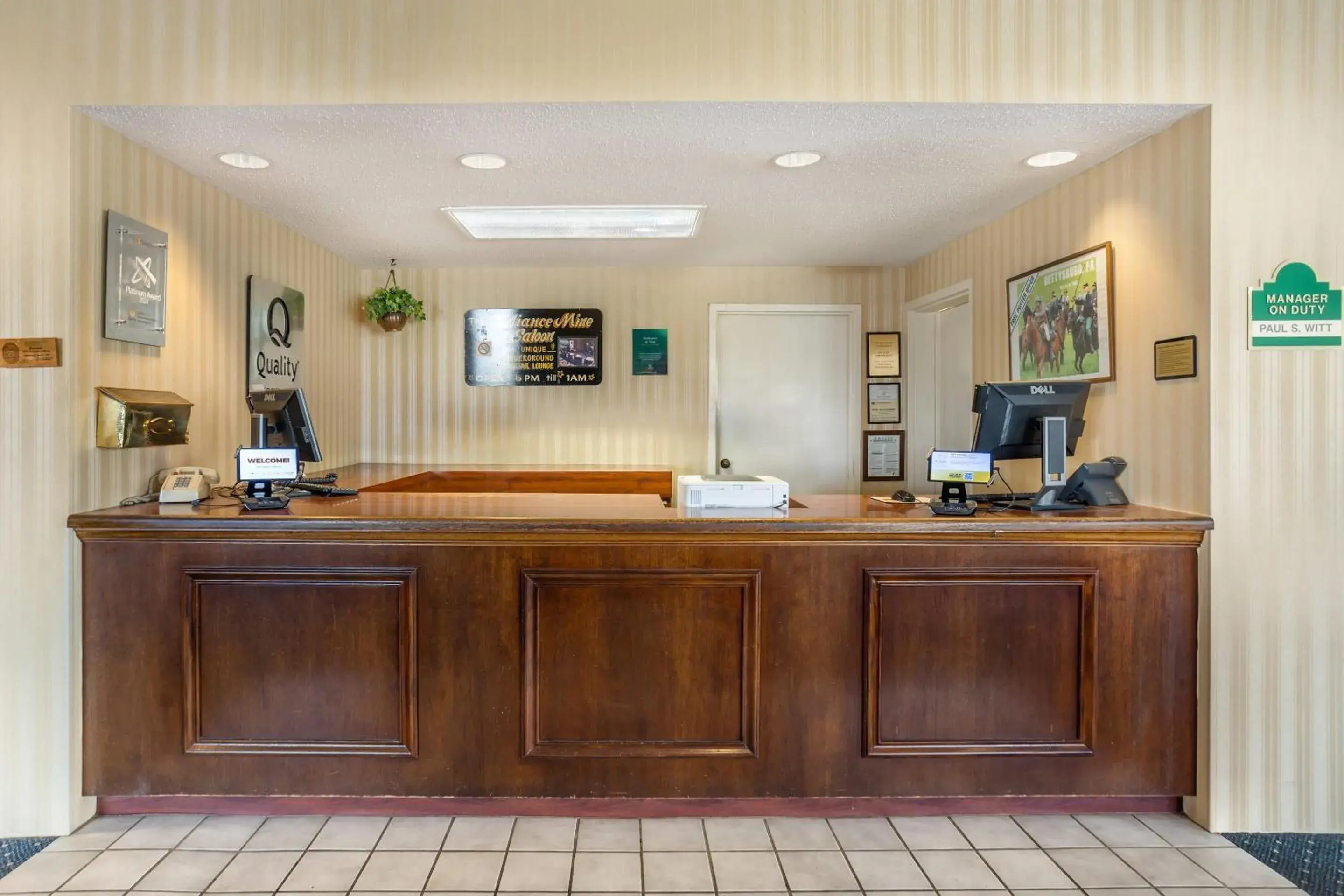 Lobby or reception in Quality Inn Gettysburg Battlefield Lobby or reception in Quality Inn Gettysburg Battlefield