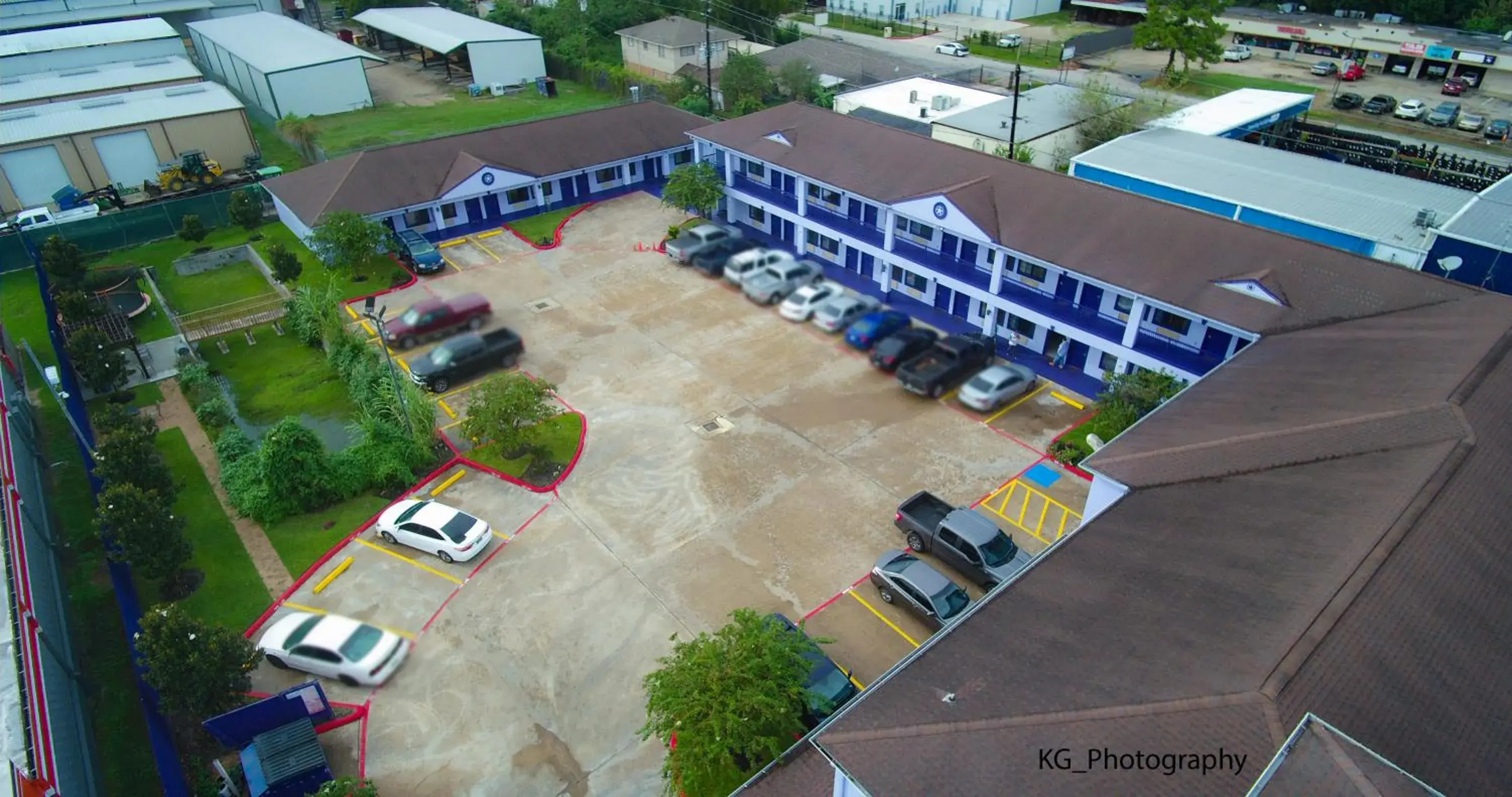 Bird's eye view, Bird's-eye View in Scottish Inn and Suites Houston-Jones Road