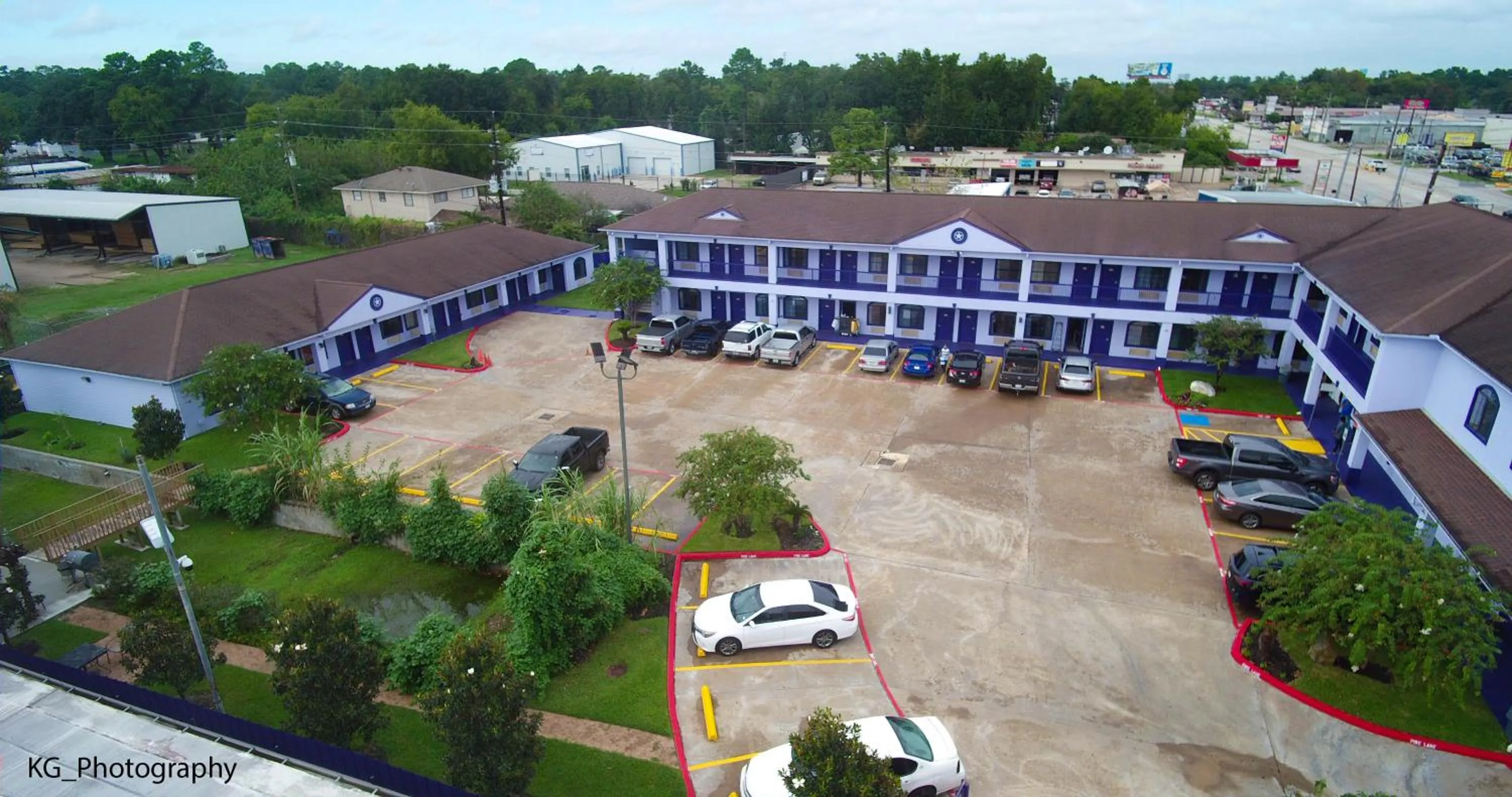 Bird's eye view, Bird's-eye View in Scottish Inn and Suites Houston-Jones Road