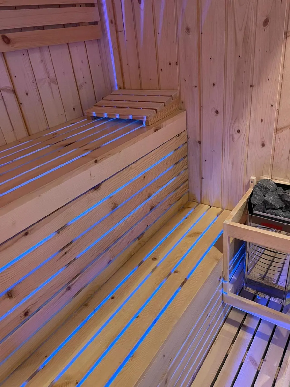 Sauna in Terrazza Aragon Room and SPA