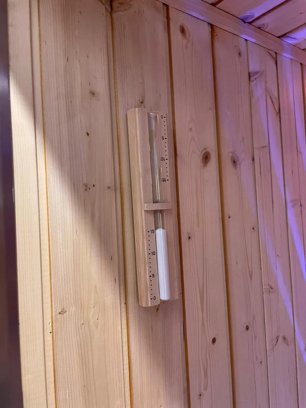 Sauna in Terrazza Aragon Room and SPA