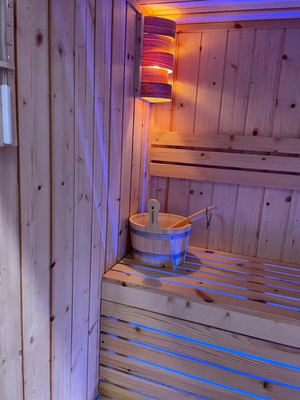 Sauna in Terrazza Aragon Room and SPA