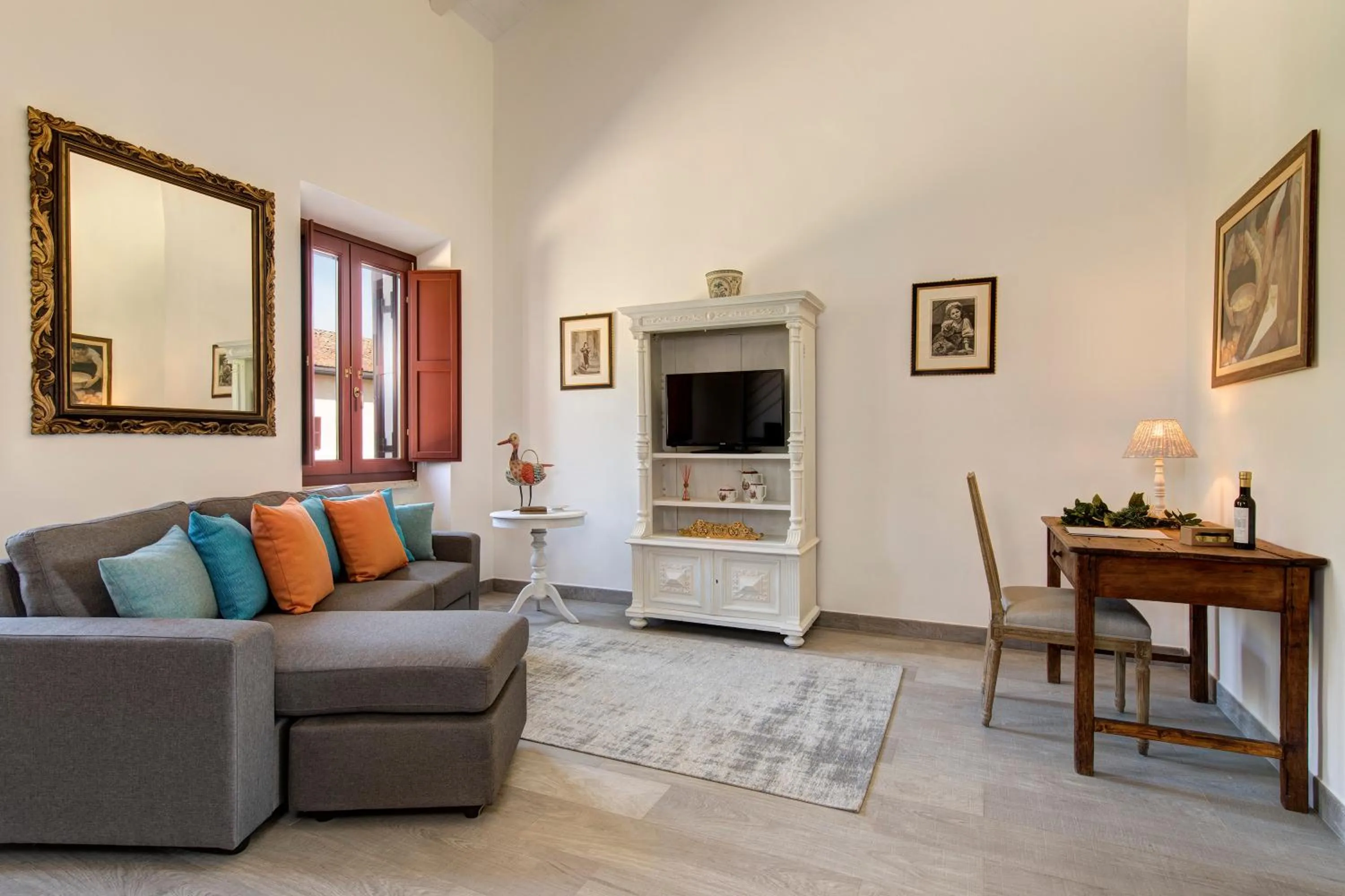 Seating area in Borgo Pallavicini Mori