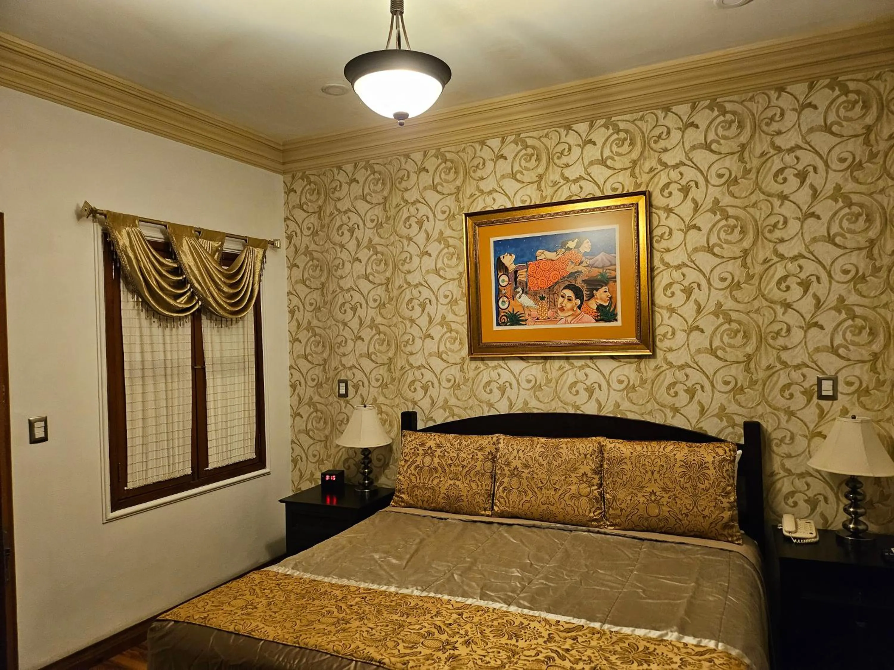 Bed in Hotel Casa Divina Oaxaca