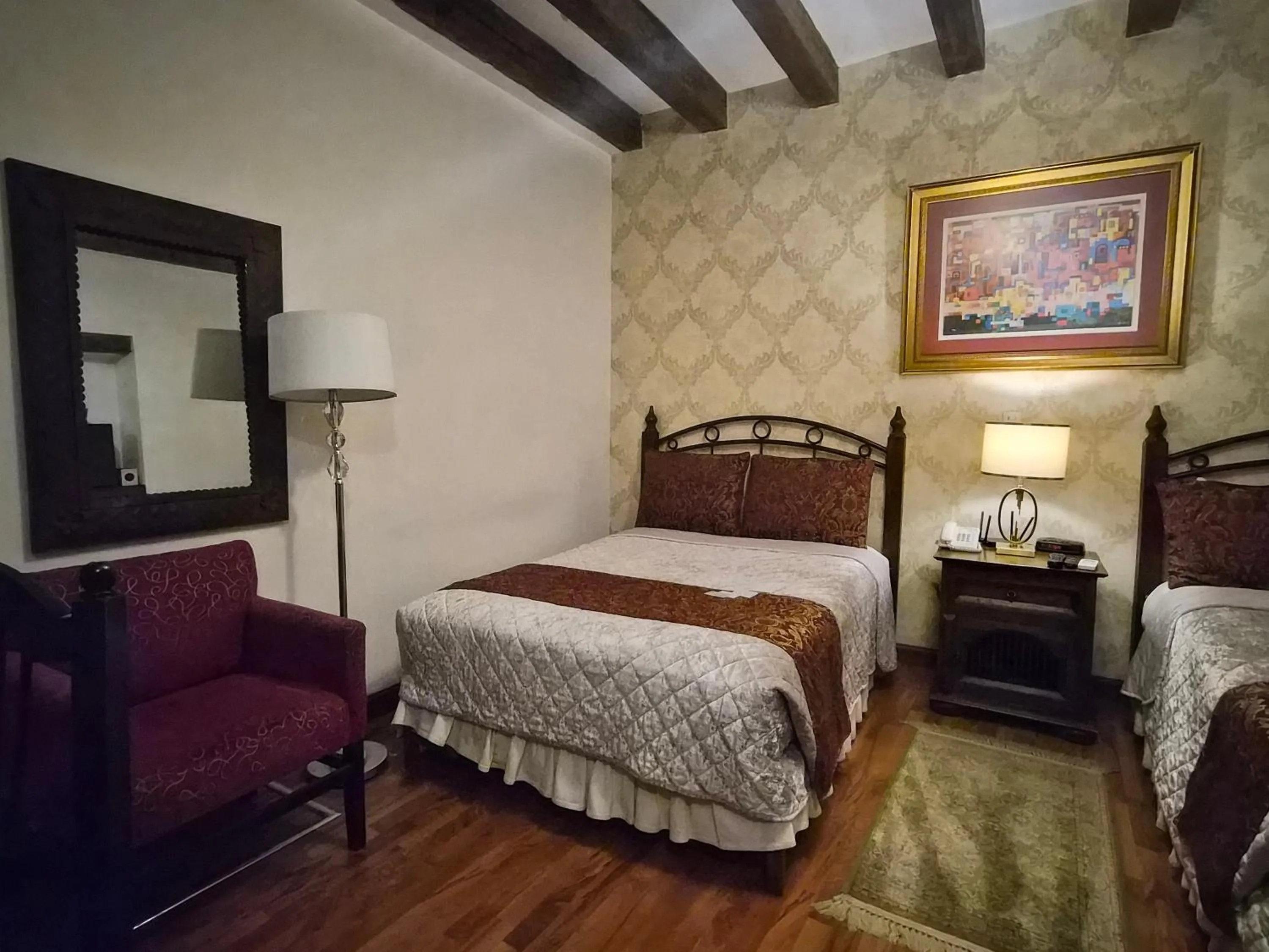 Bed in Hotel Casa Divina Oaxaca