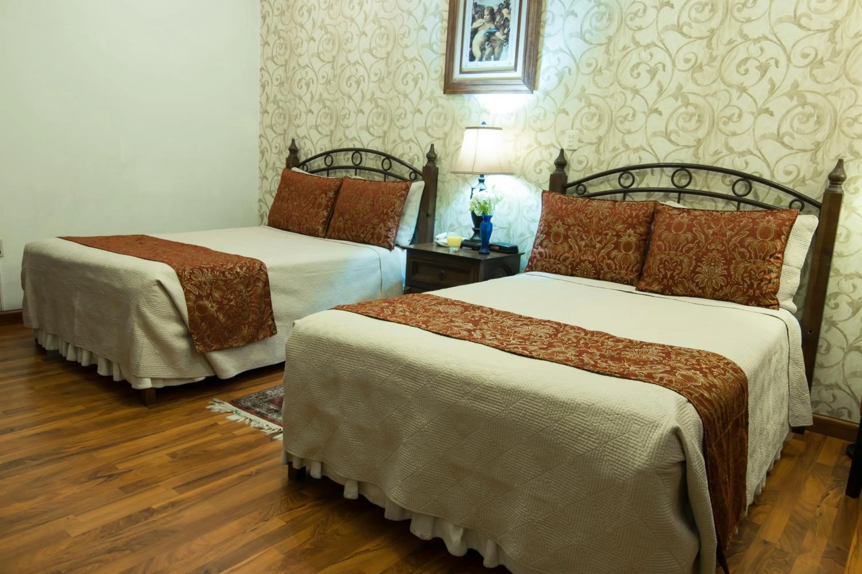 Bed in Hotel Casa Divina Oaxaca