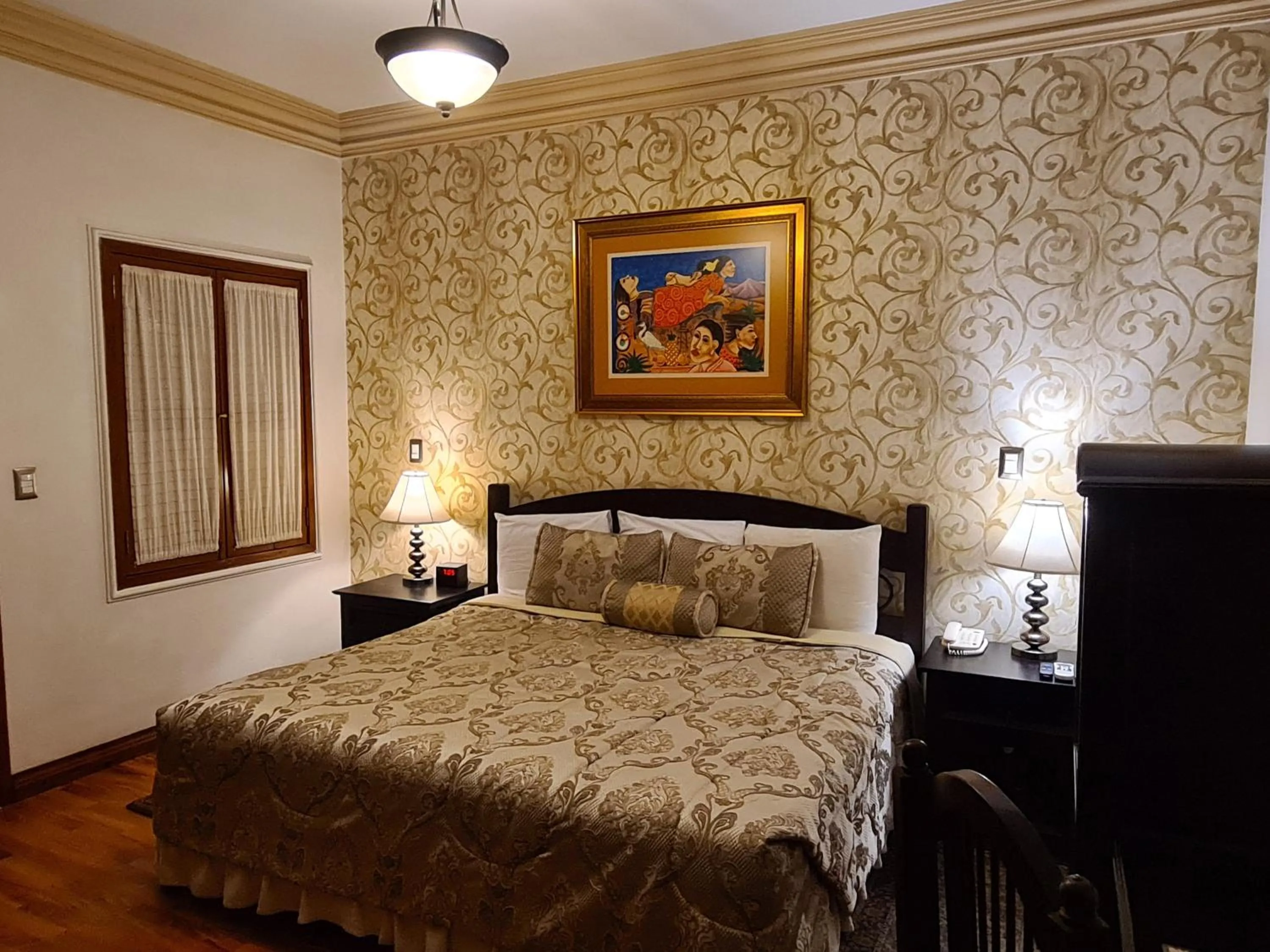 Bed in Hotel Casa Divina Oaxaca