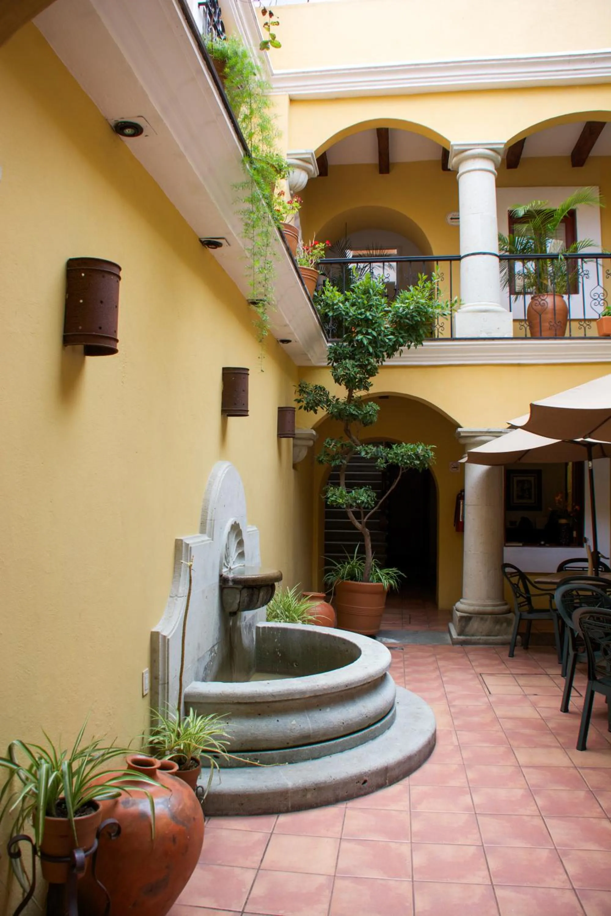 Patio in Hotel Casa Divina Oaxaca