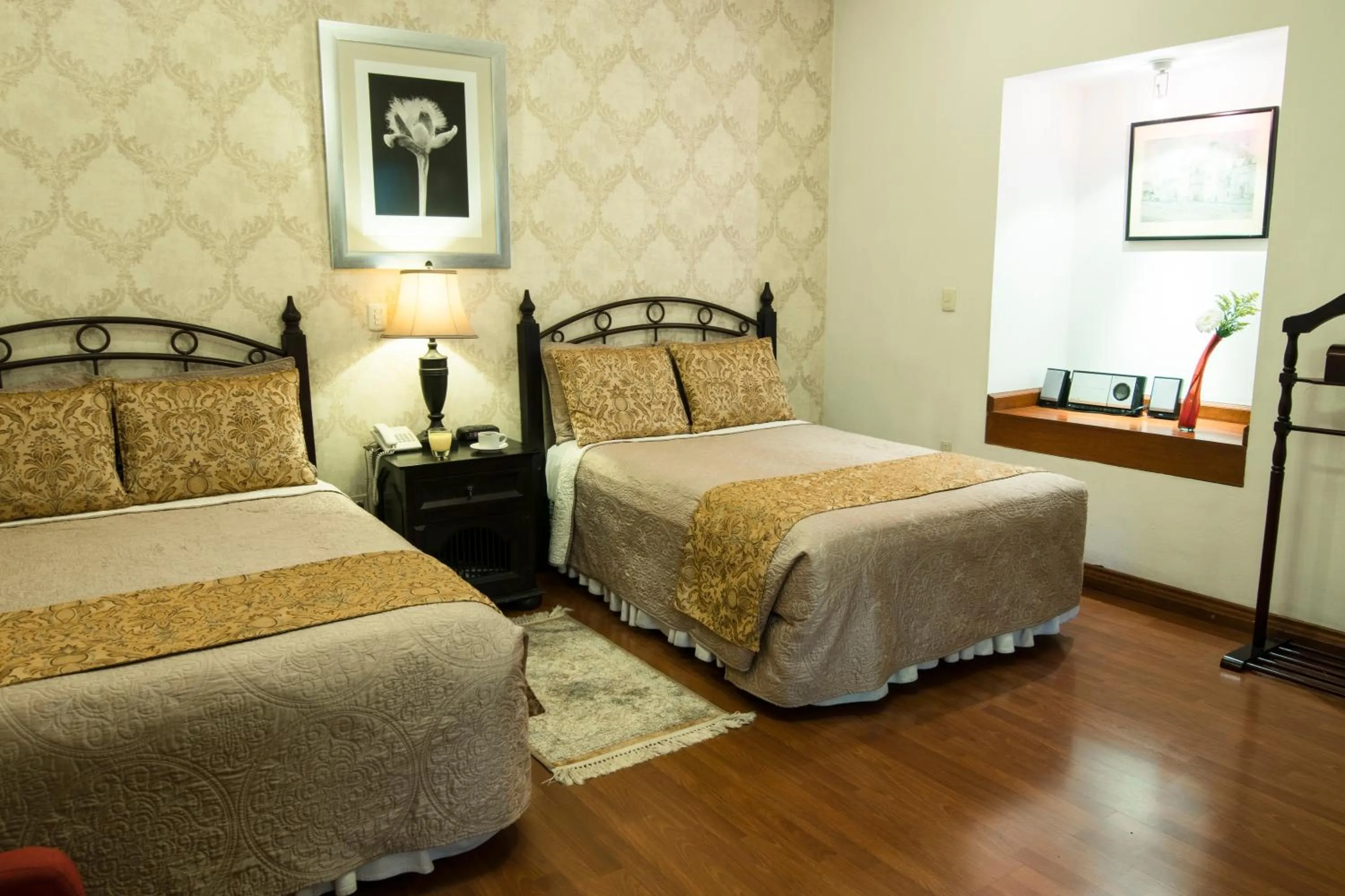 Bed in Hotel Casa Divina Oaxaca