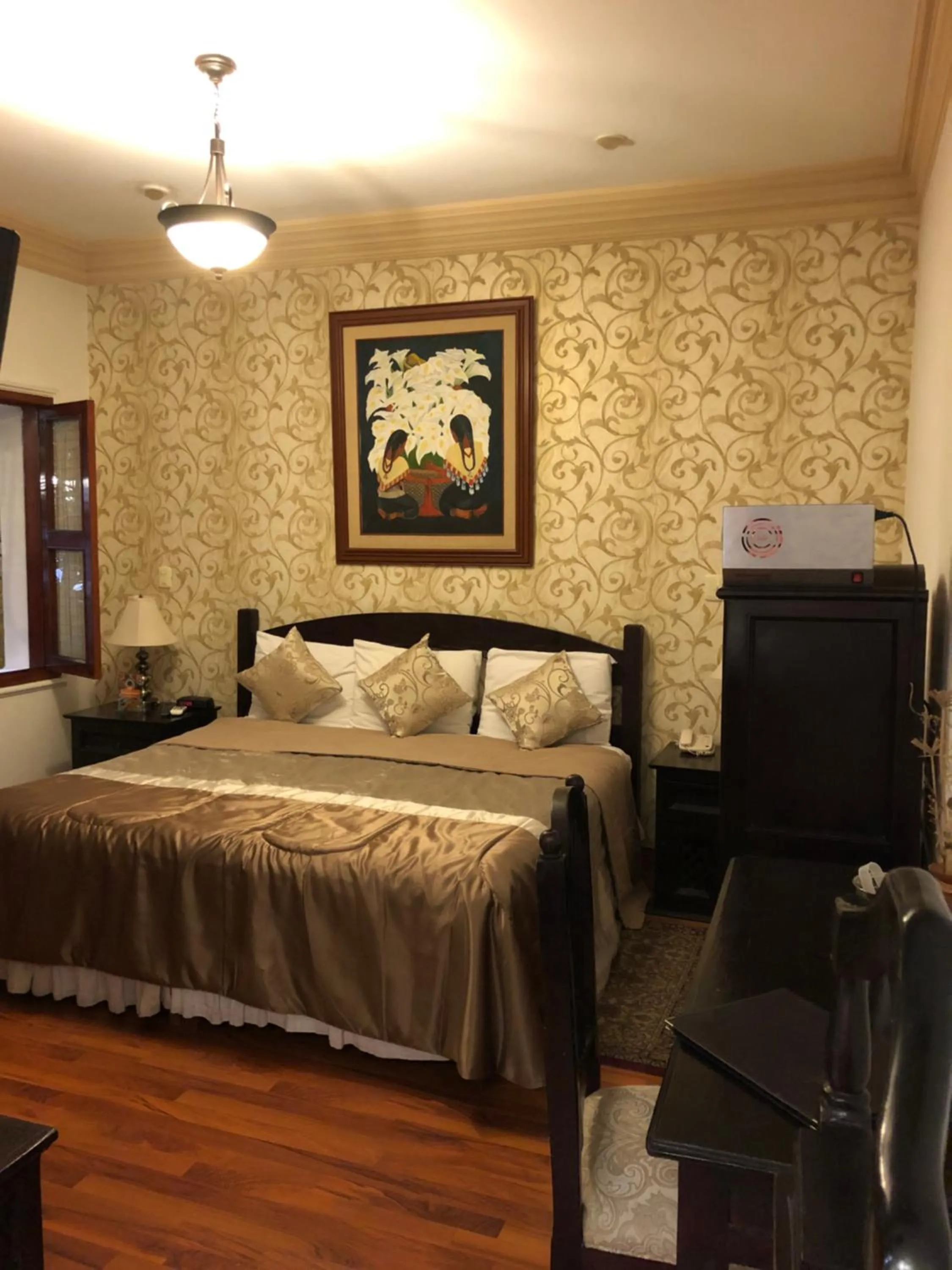 Bed in Hotel Casa Divina Oaxaca